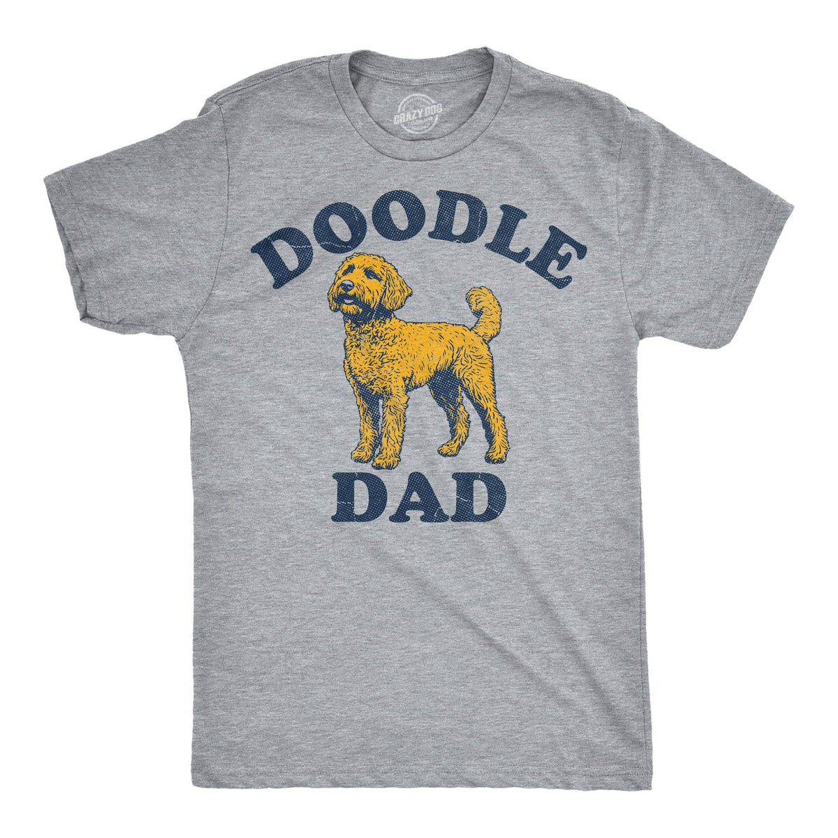 Doodle Dad Men's T Shirt: Light Heather Grey