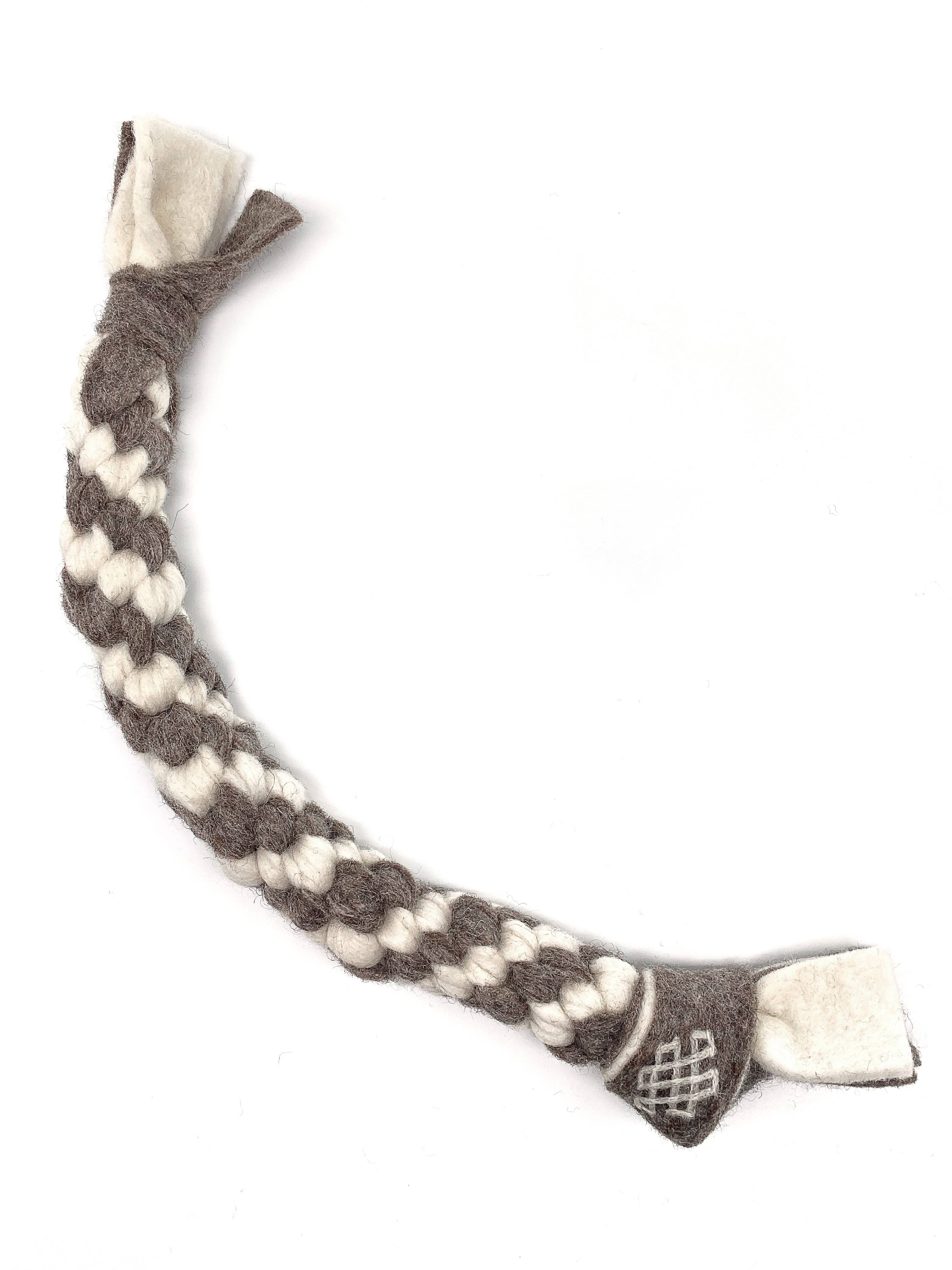 Endless Knot Braided Rope All-Natural Wool Dog Toy