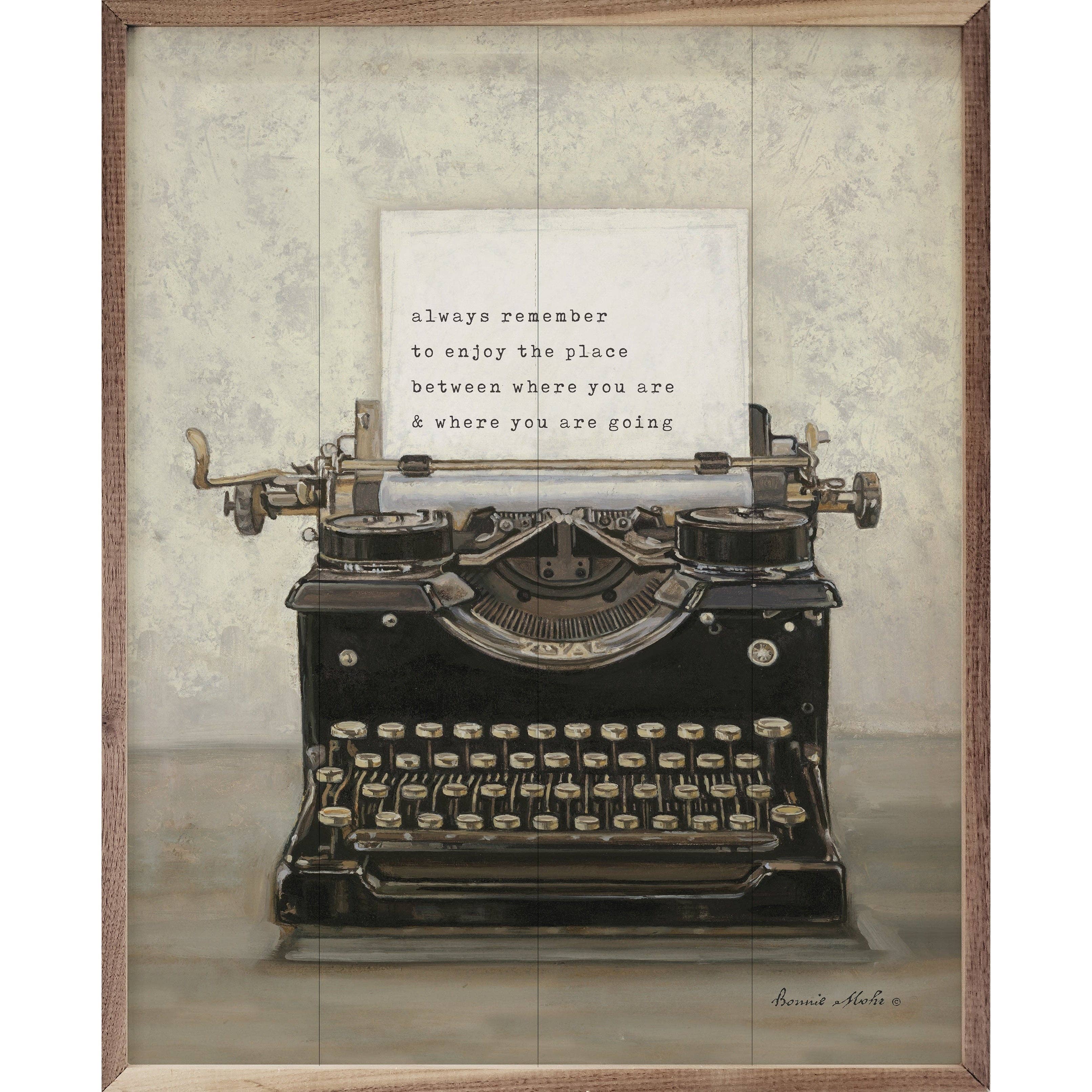 Always Remember to Enjoy the Place Between — Framed Wall Art, 16x20