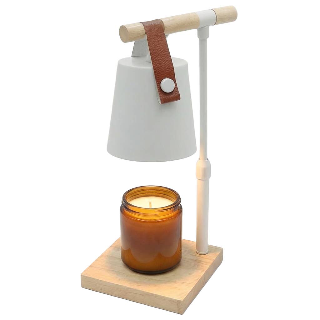 Nordic Adjustable Candle Warmer Lamp: White