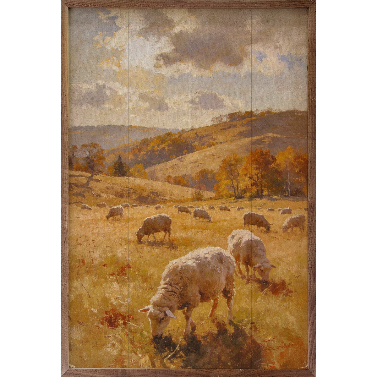 Autumn Sheep In The Pasture: 16x24
