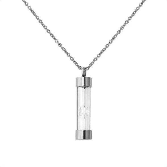 Hourglass Memorial Urn Necklace