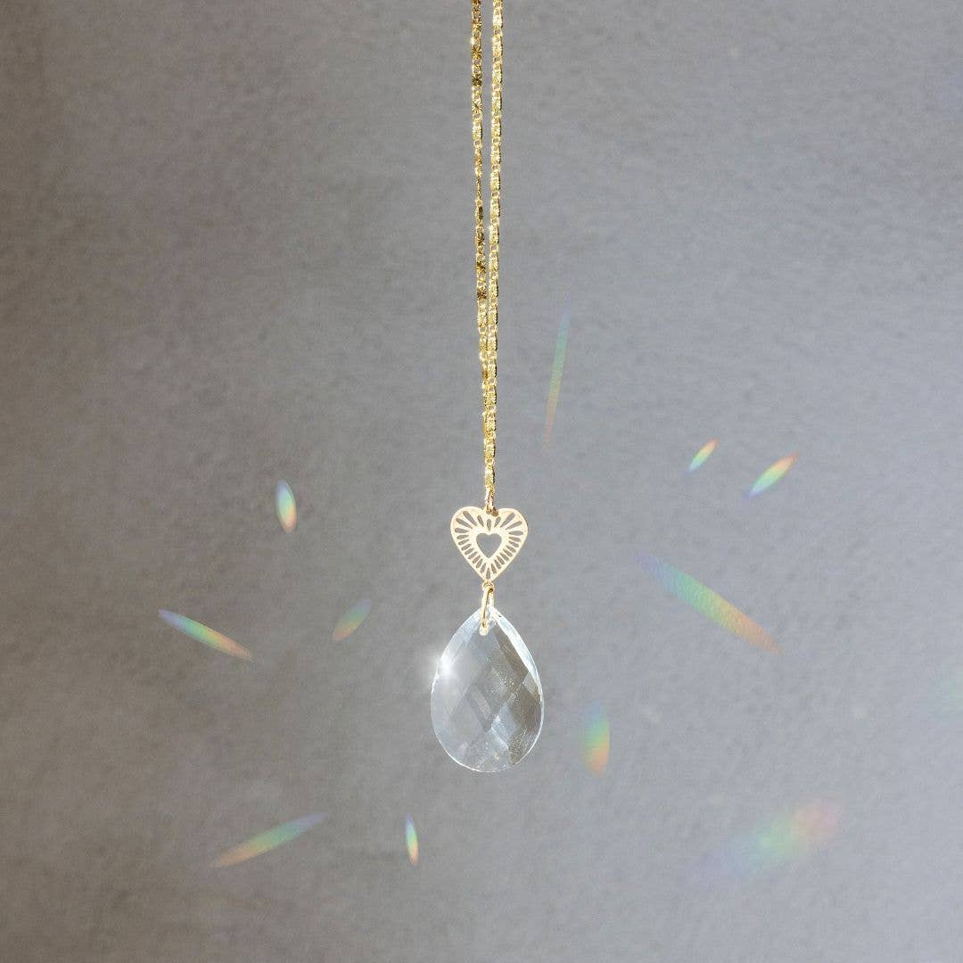 Radiating Heart Pocket Suncatcher