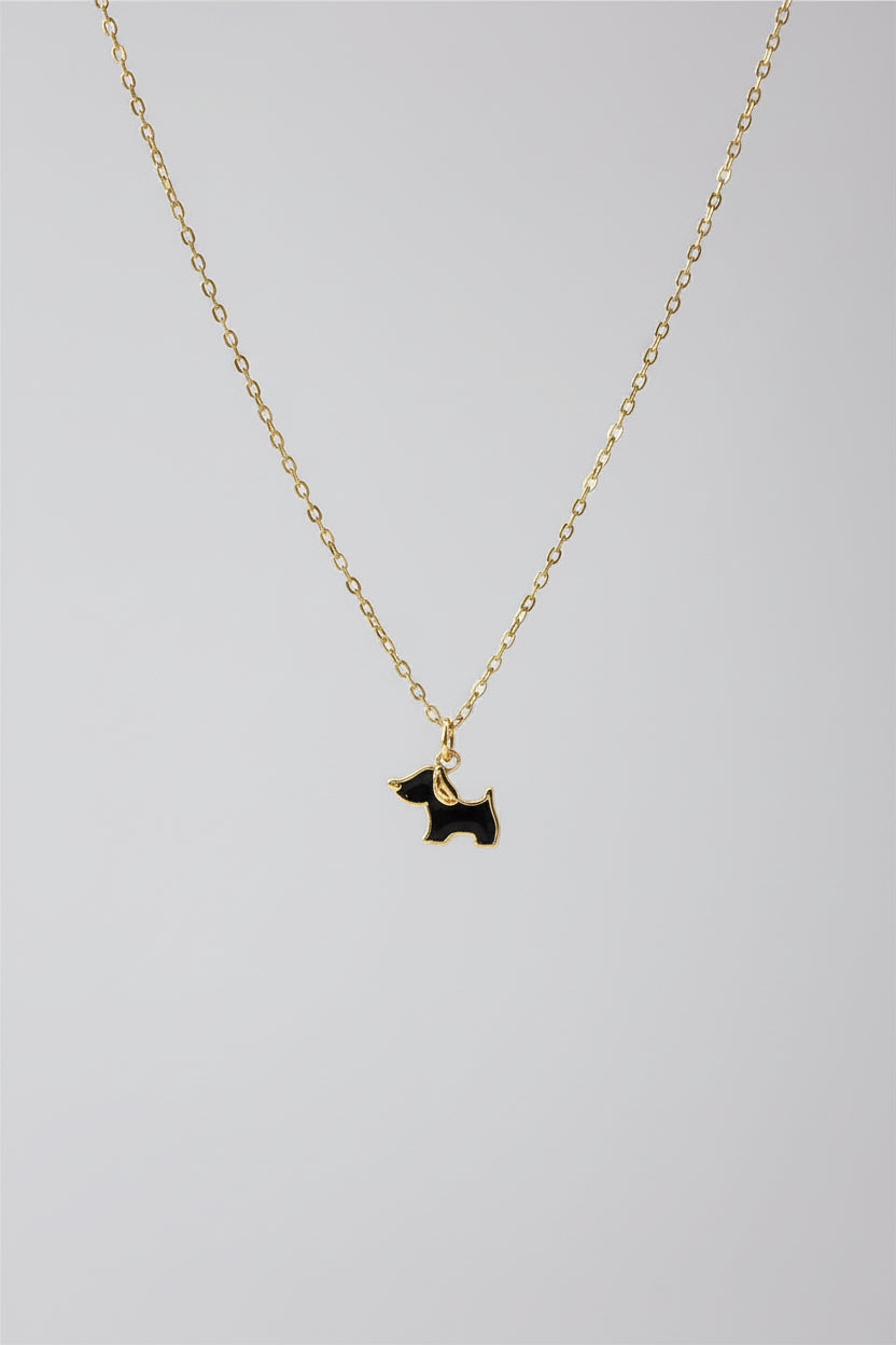 Wonderful Dog Silhouette Necklace