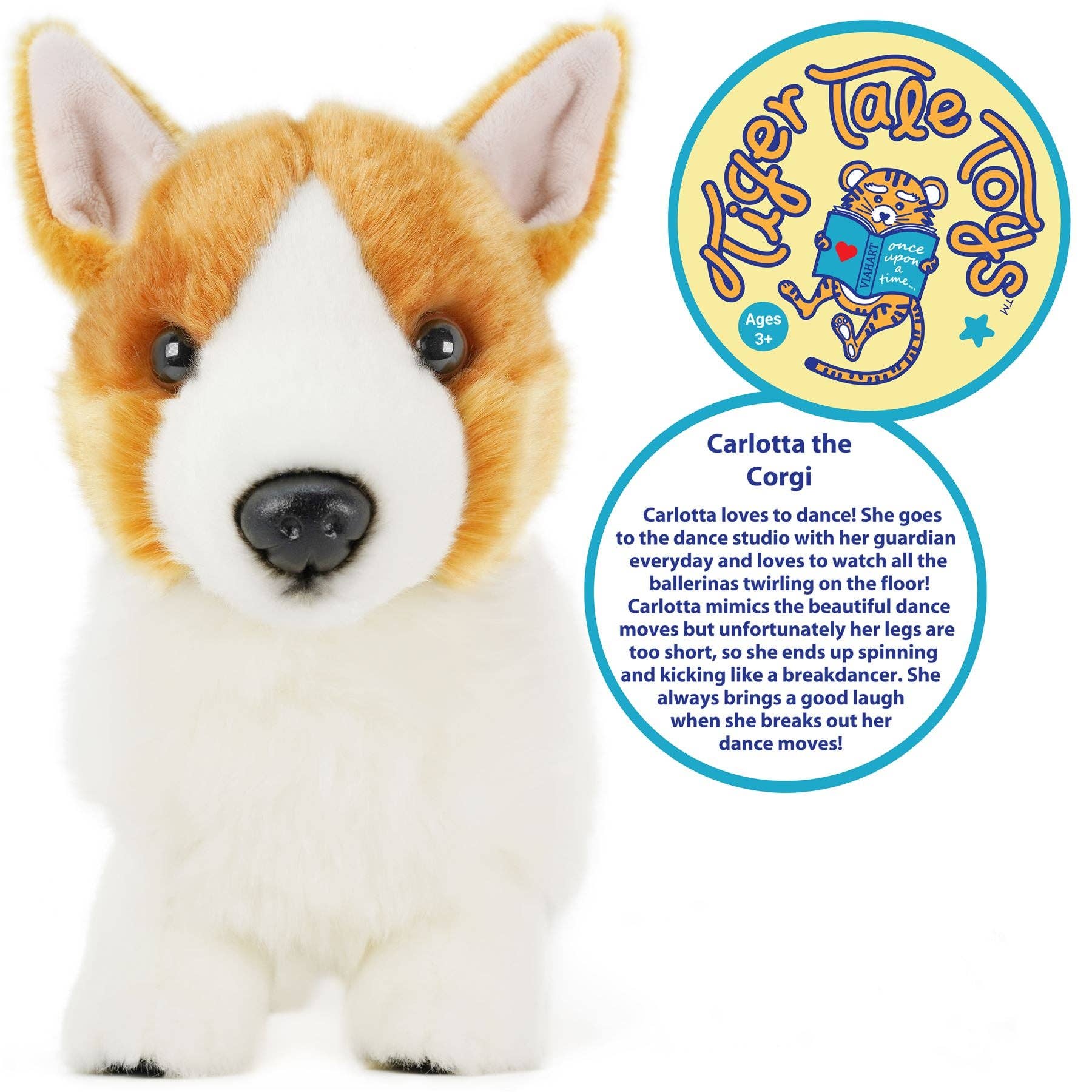 Carlotta the Corgi — 14" Stuffed Animal Plush