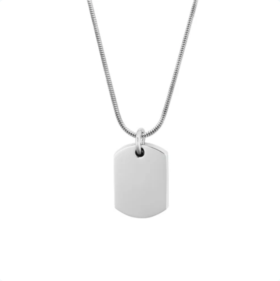 Stainless Steel Urn Memorial Dog Tag