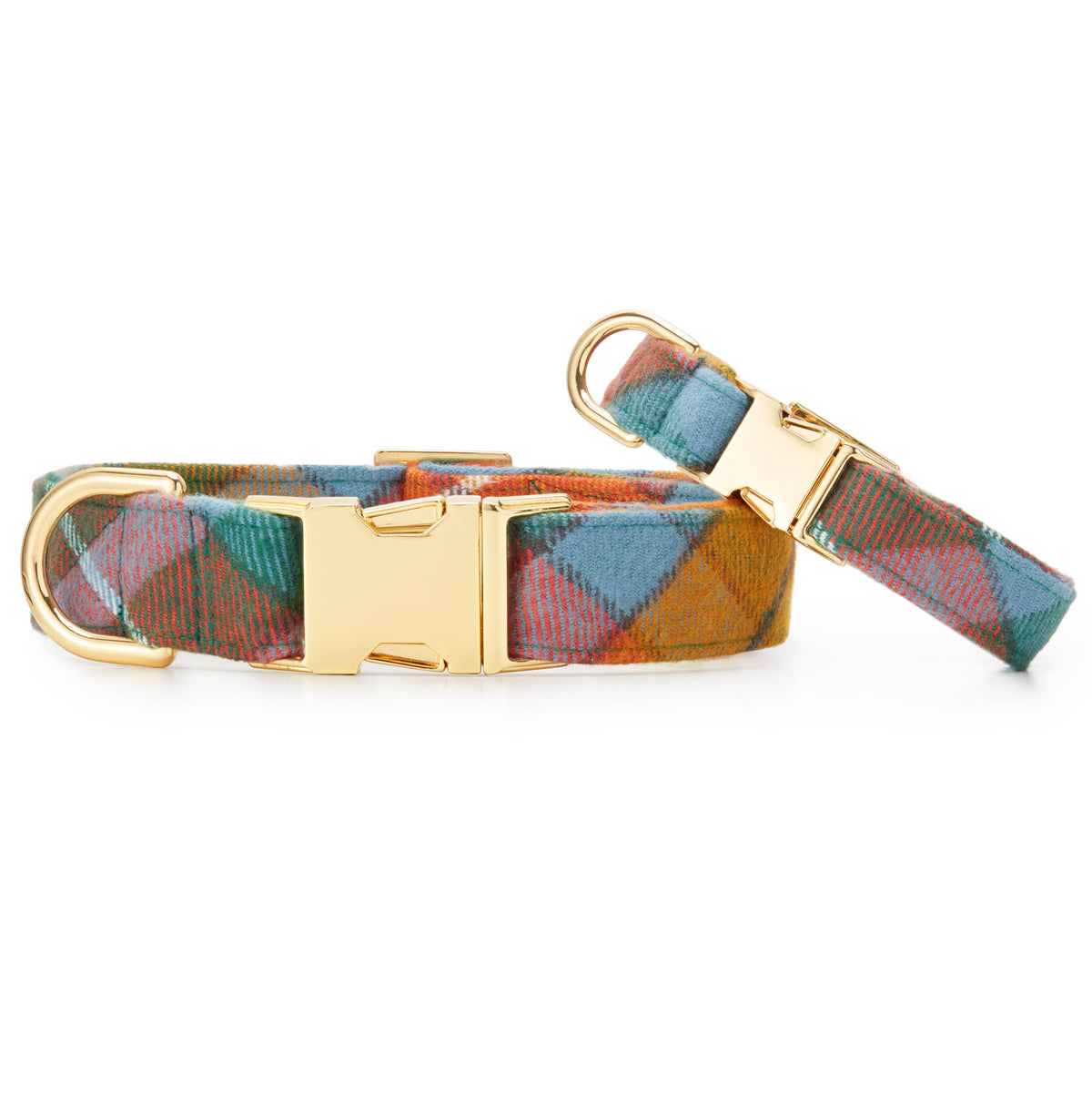 The Foggy Dog: Buchanan Plaid Flannel Fall Dog Collar