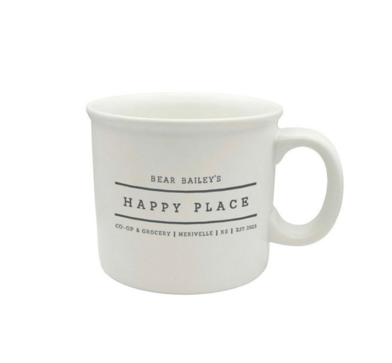 Bear Bailey Co-op & Grocery Happy Place Mug