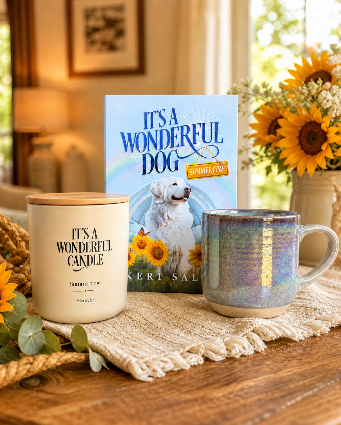 It's a Wonderful Dog: Read, Sip & Glow — Pet Sympathy Gift Bundle