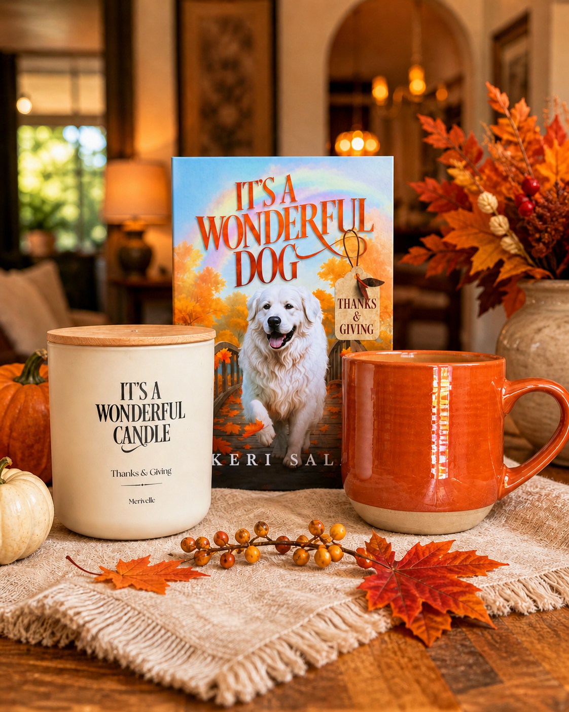 It's a Wonderful Dog: Read, Sip & Glow — Pet Sympathy Gift Bundle