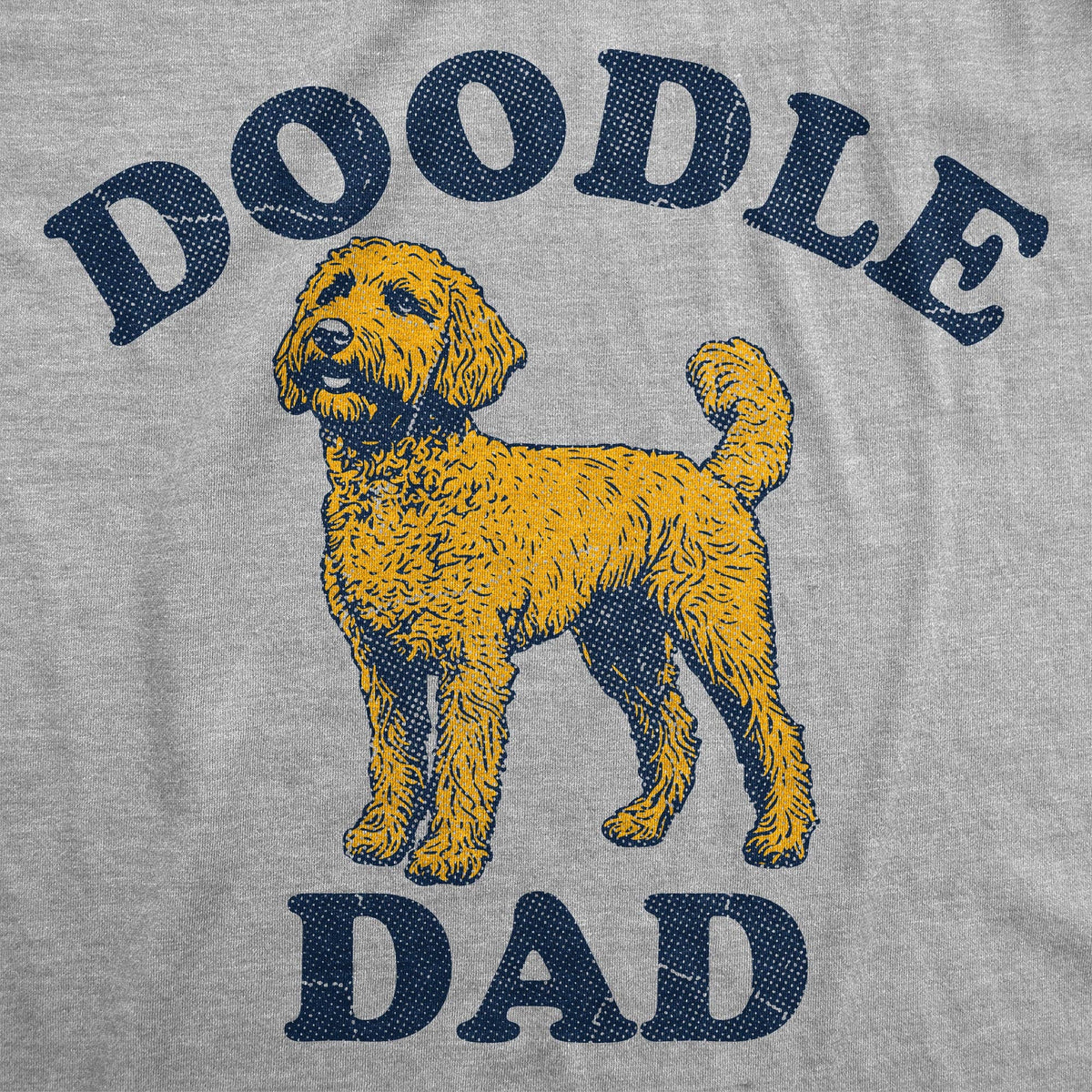 Doodle Dad Men's T Shirt: Light Heather Grey