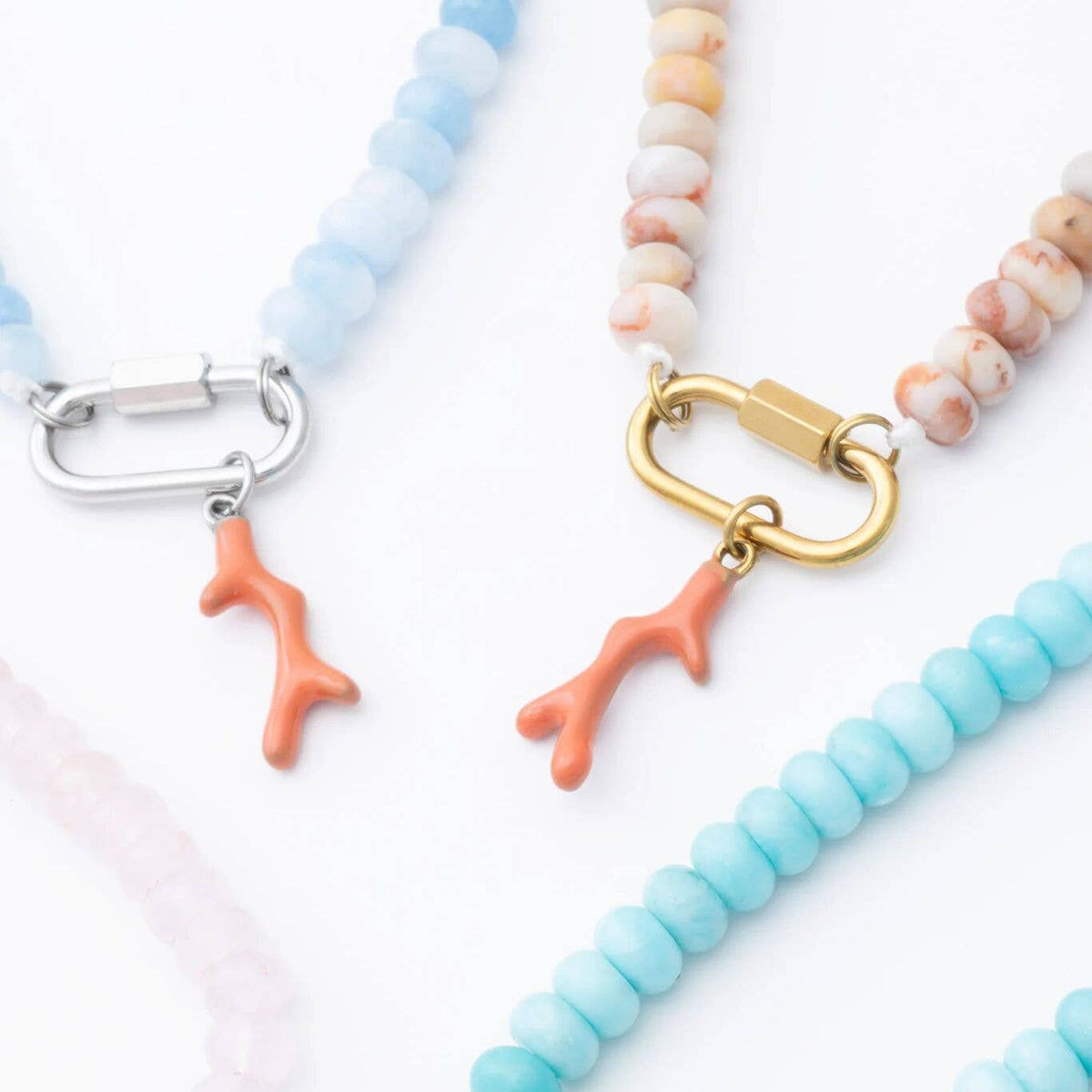 Coral Charm in Gold