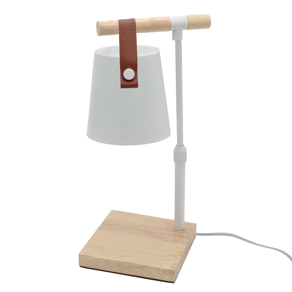 Nordic Adjustable Candle Warmer Lamp: White