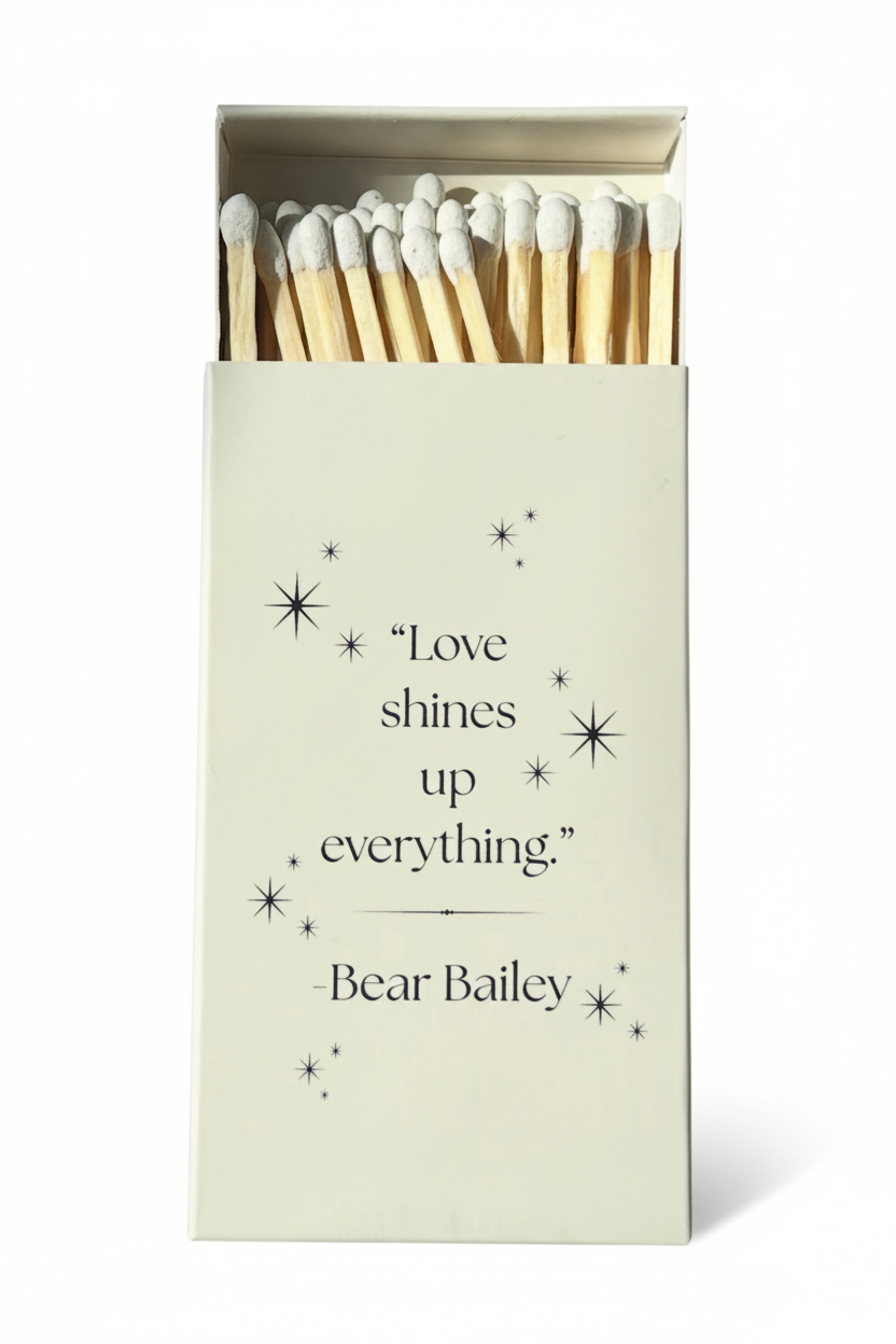 Bear Bailey Matchbox - Elevated White Background
