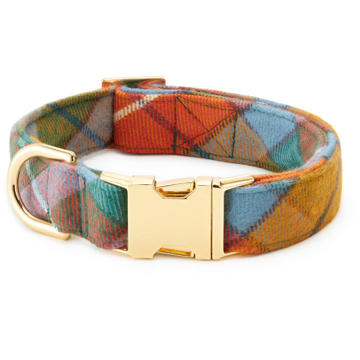 The Foggy Dog: Buchanan Plaid Flannel Fall Dog Collar
