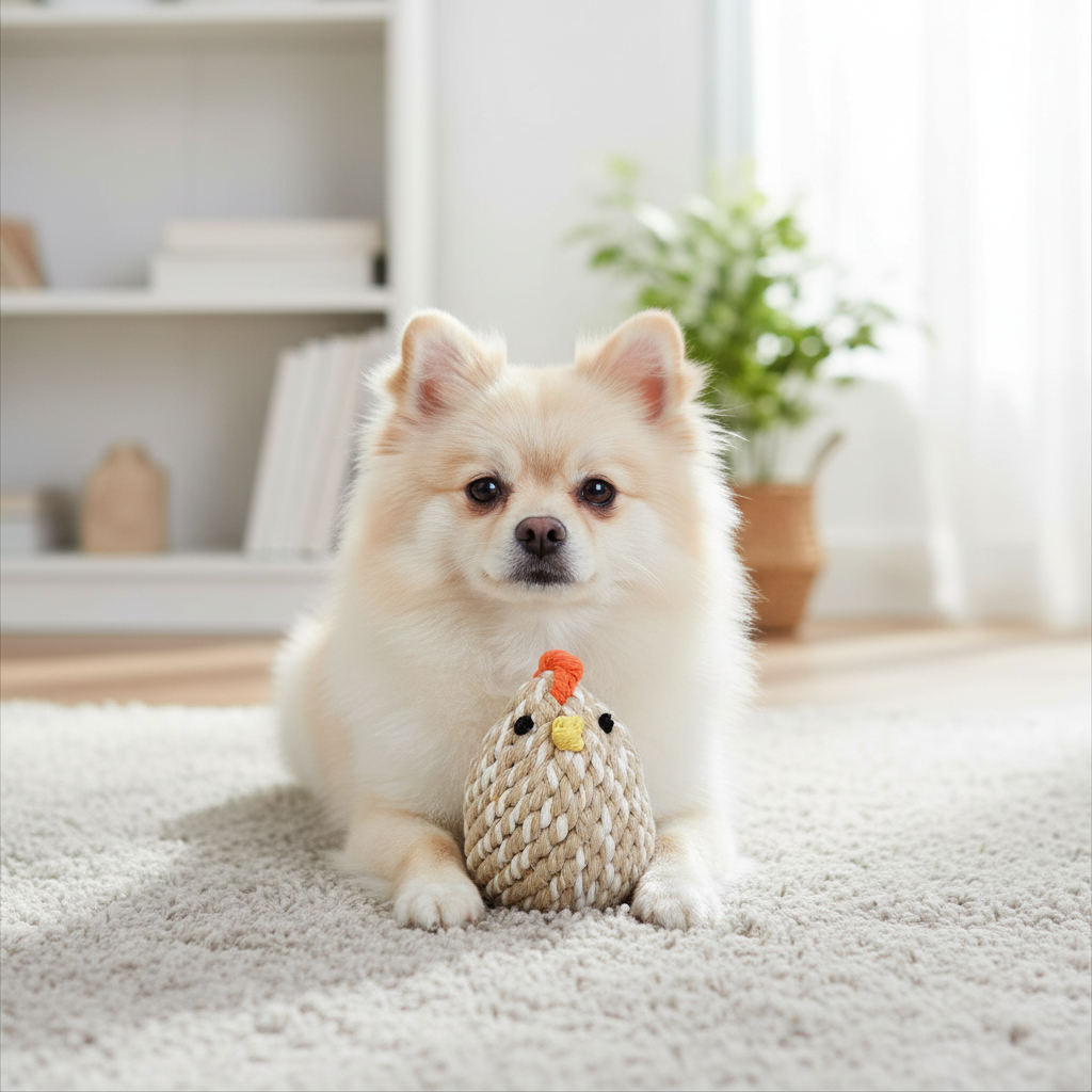 The Mama Hen & Little Chick Rope Pet Toy Set