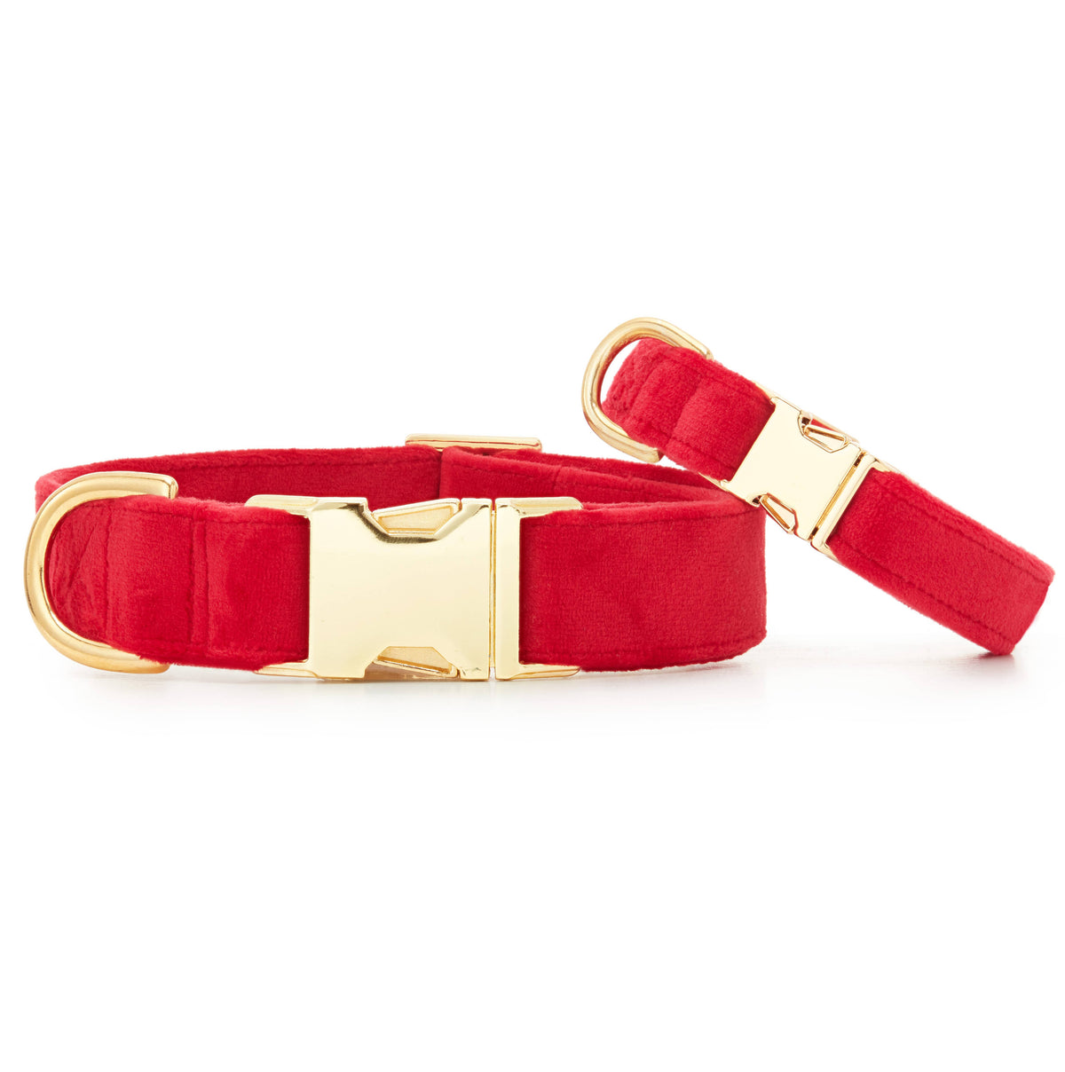 The Foggy Dog: Cranberry Velvet Dog Collar