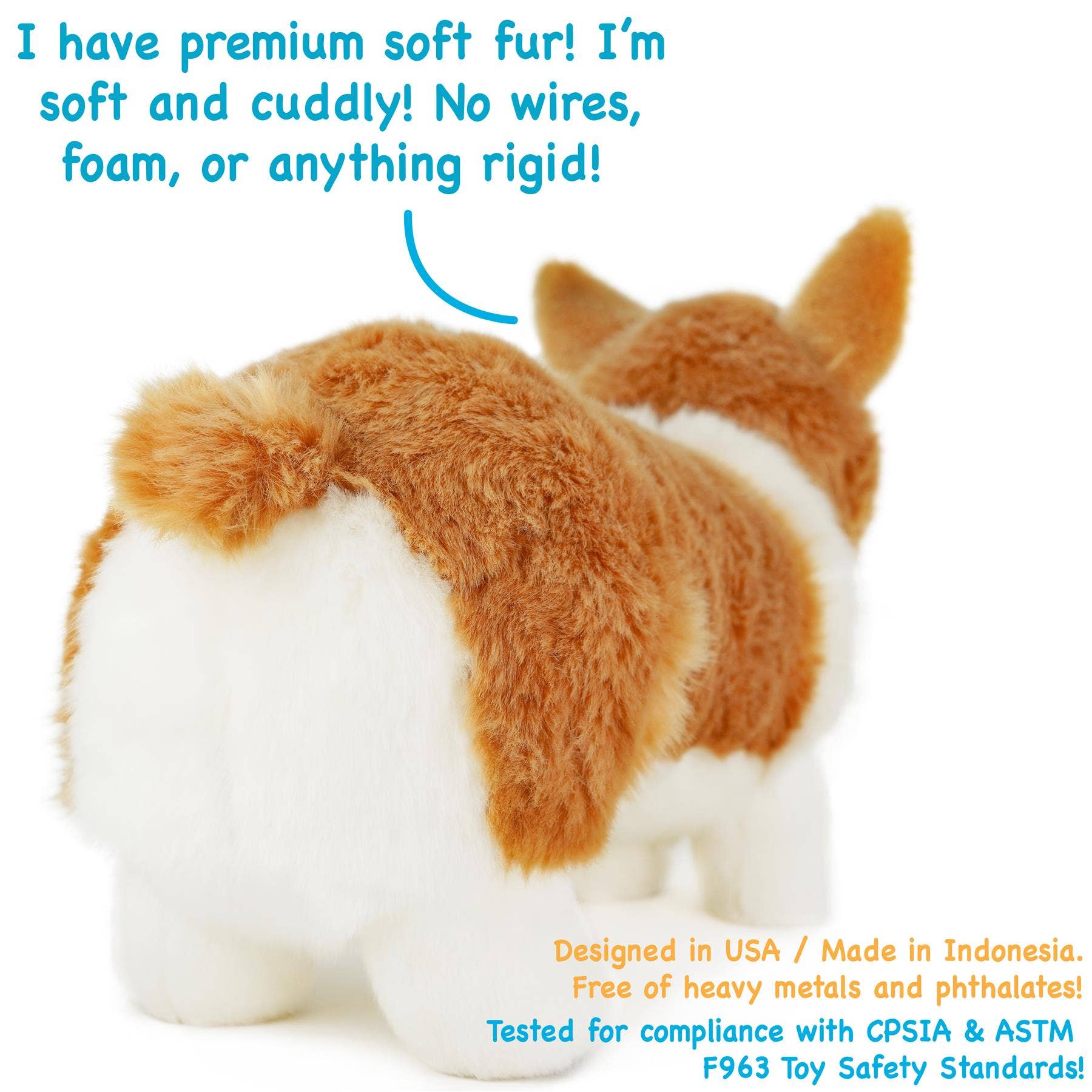 Carlotta the Corgi — 14" Stuffed Animal Plush