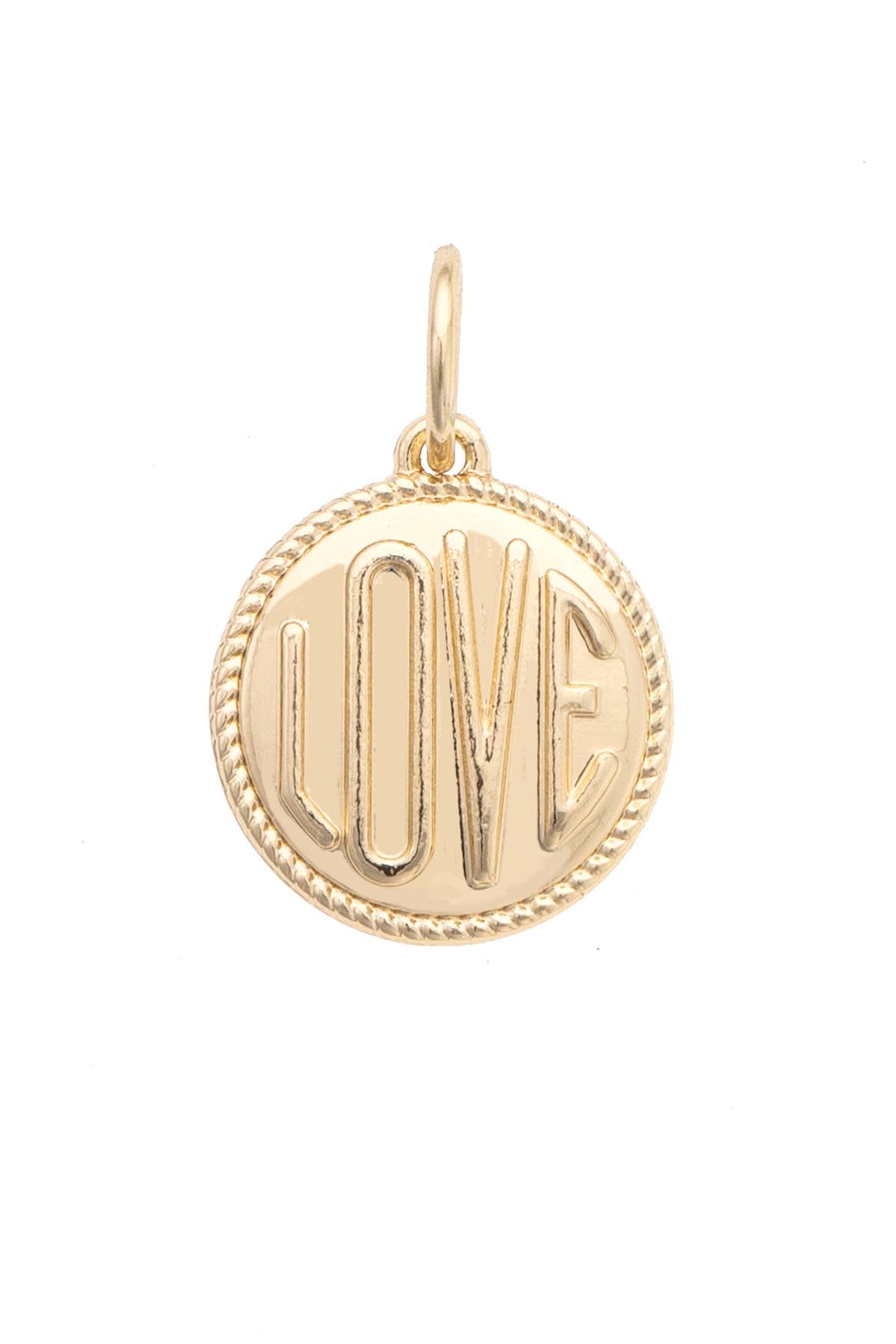 Circle of Love Charm in Shiny Gold