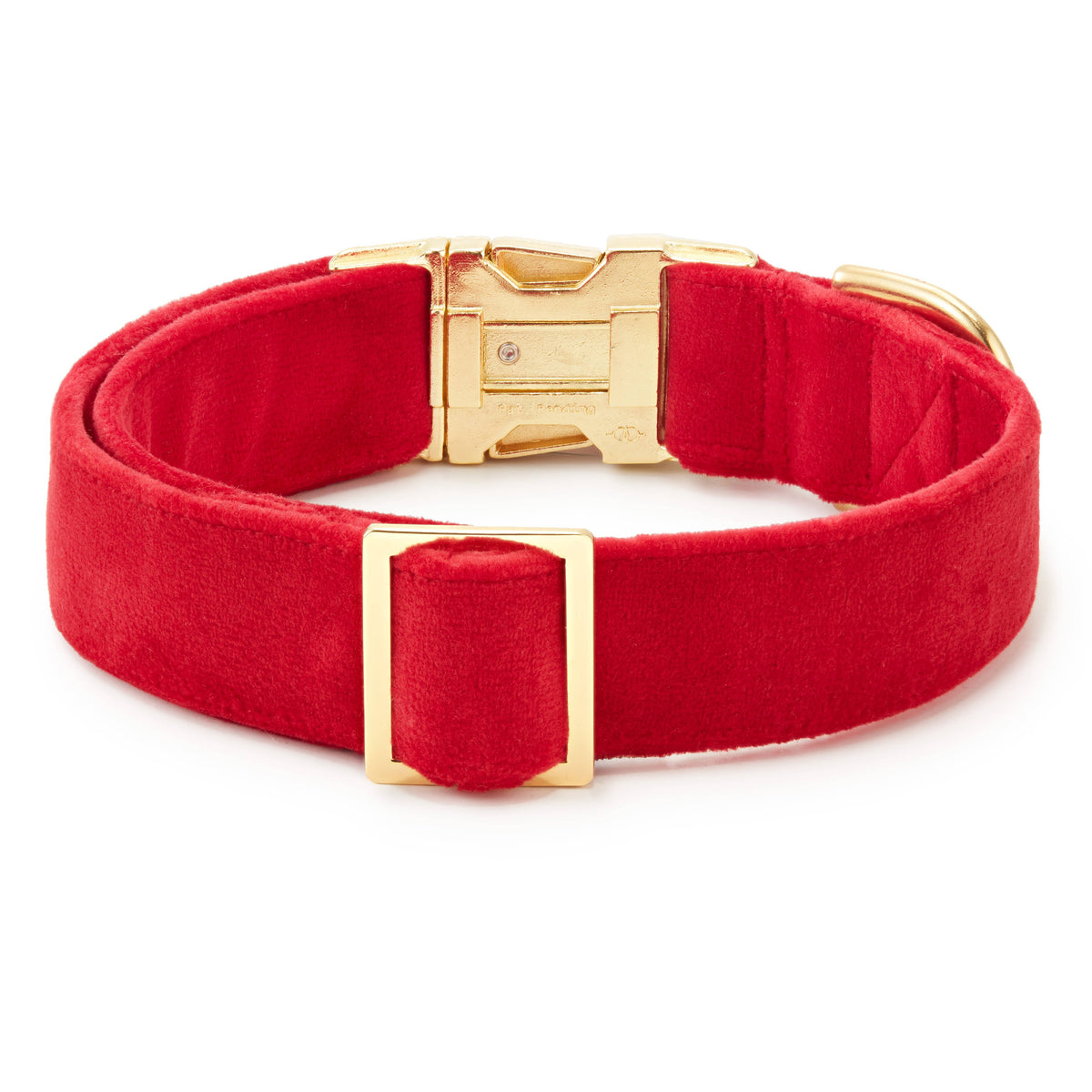 The Foggy Dog: Cranberry Velvet Dog Collar