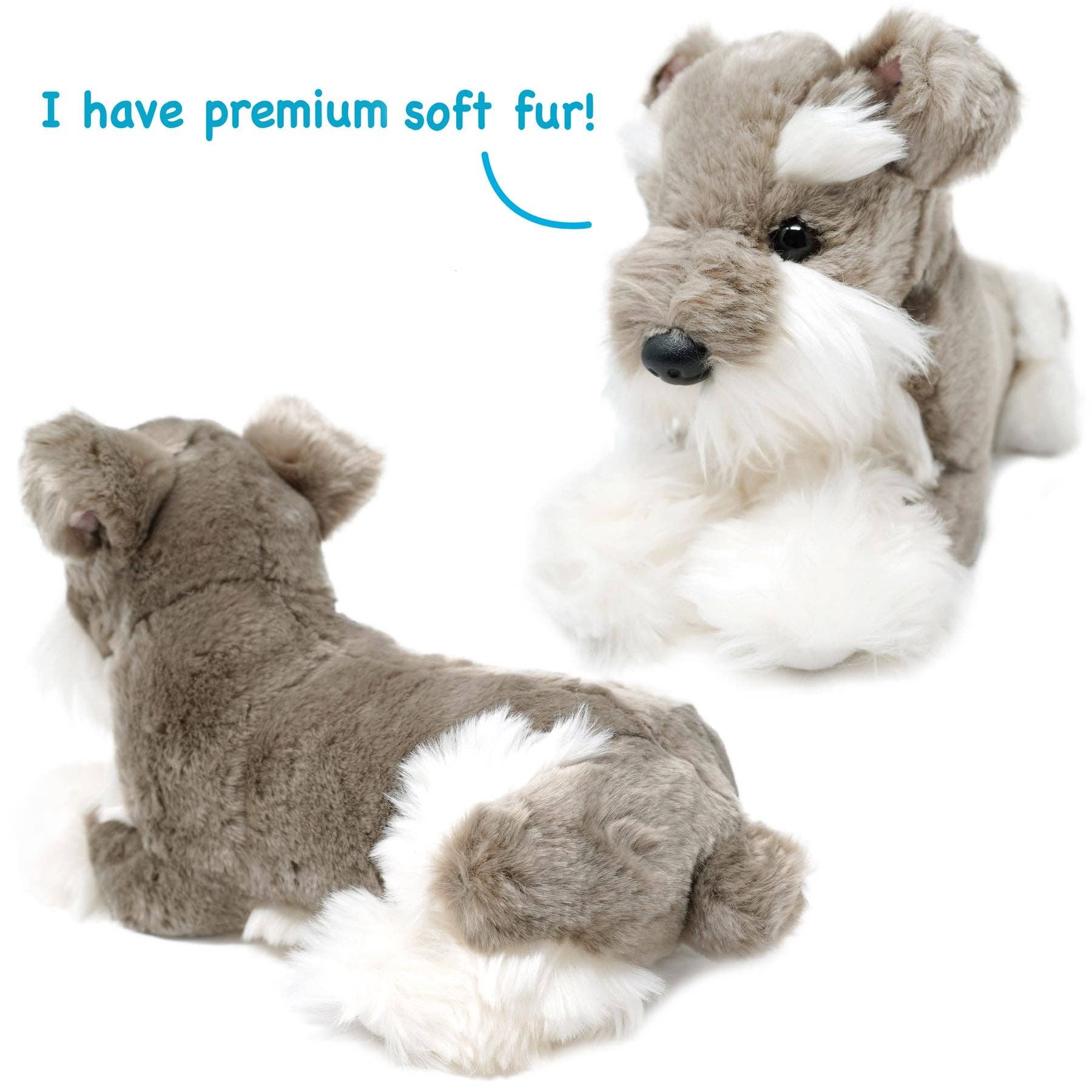 Siegfried the Schnauzer — 13" Stuffed Animal Plush