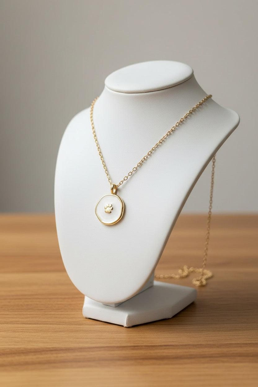 Gentle Paw Print Necklace
