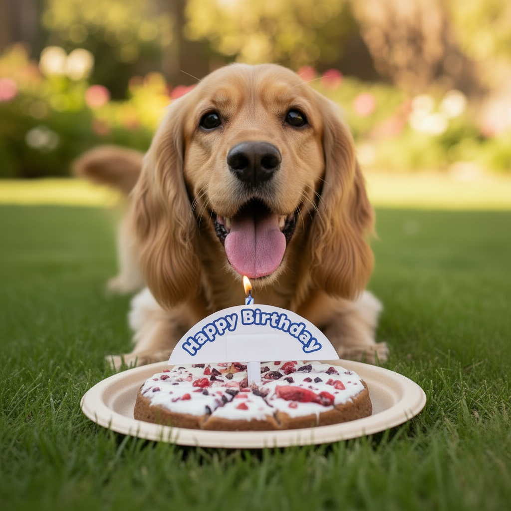 Happy Cocker Spaniel Birthday Pup-Pie