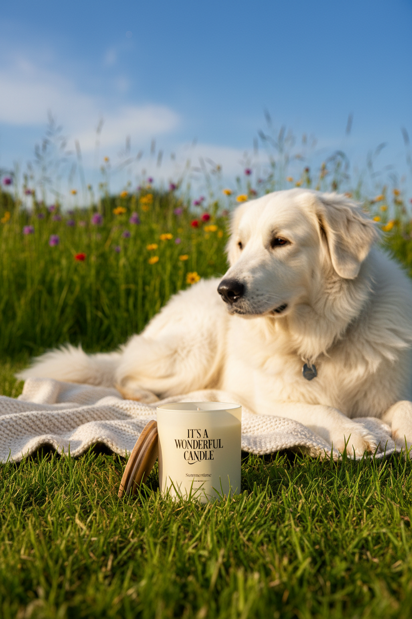 It's a Wonderful Candle - Great Pyrenees Summer