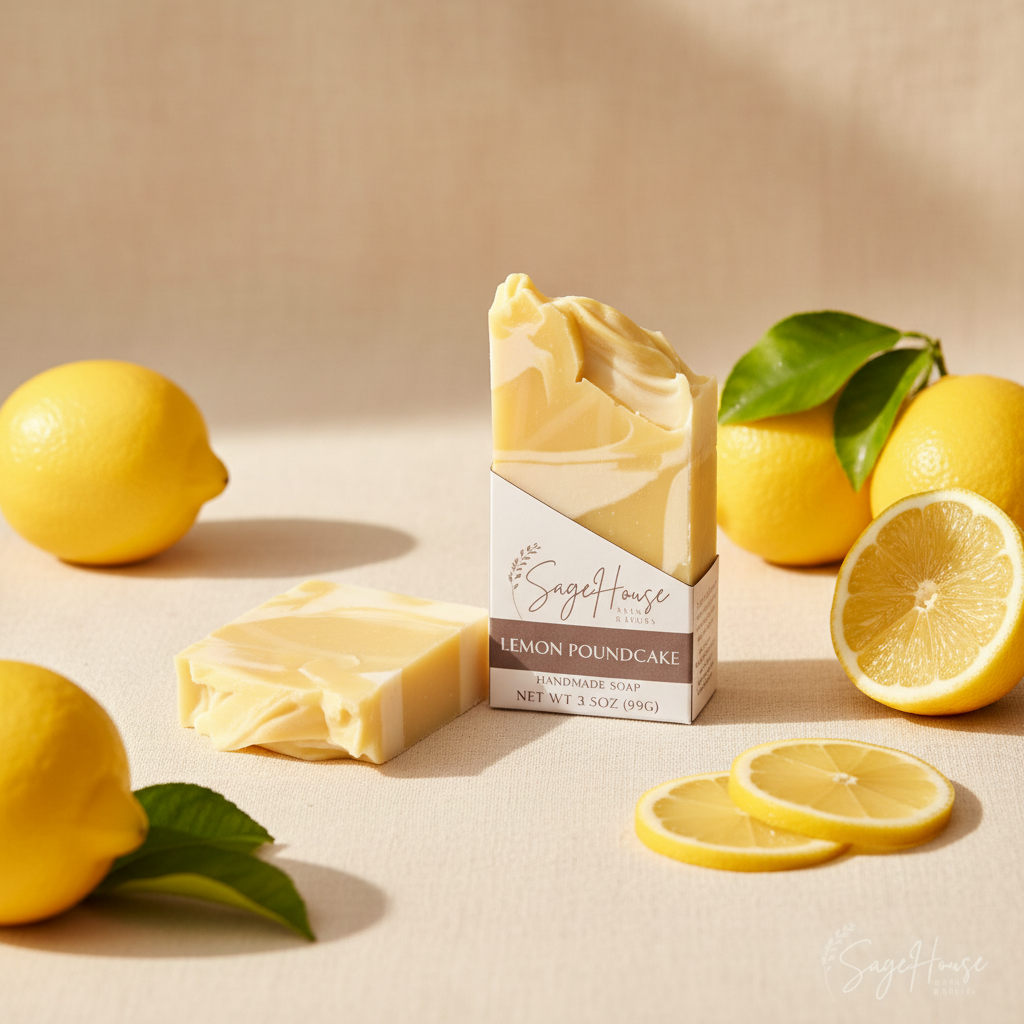 Lemon Pound Cake Soap - Lifestyle