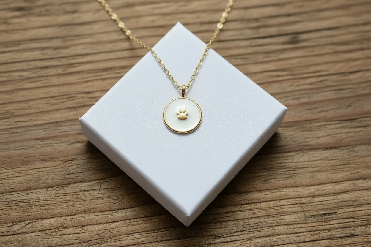 Gentle Paw Print Necklace