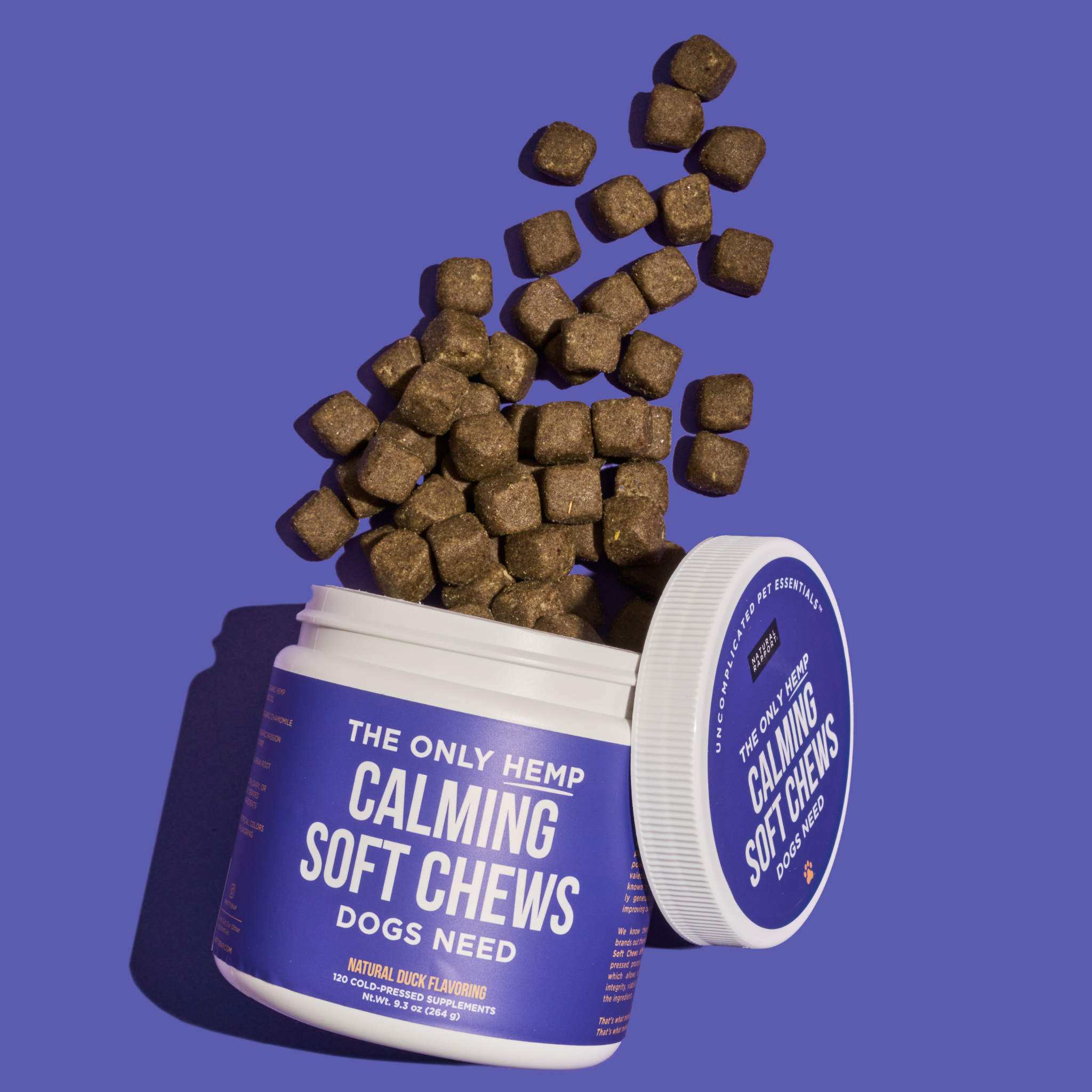 Hemp Calming Soft Chews for Dogs – 120 Count