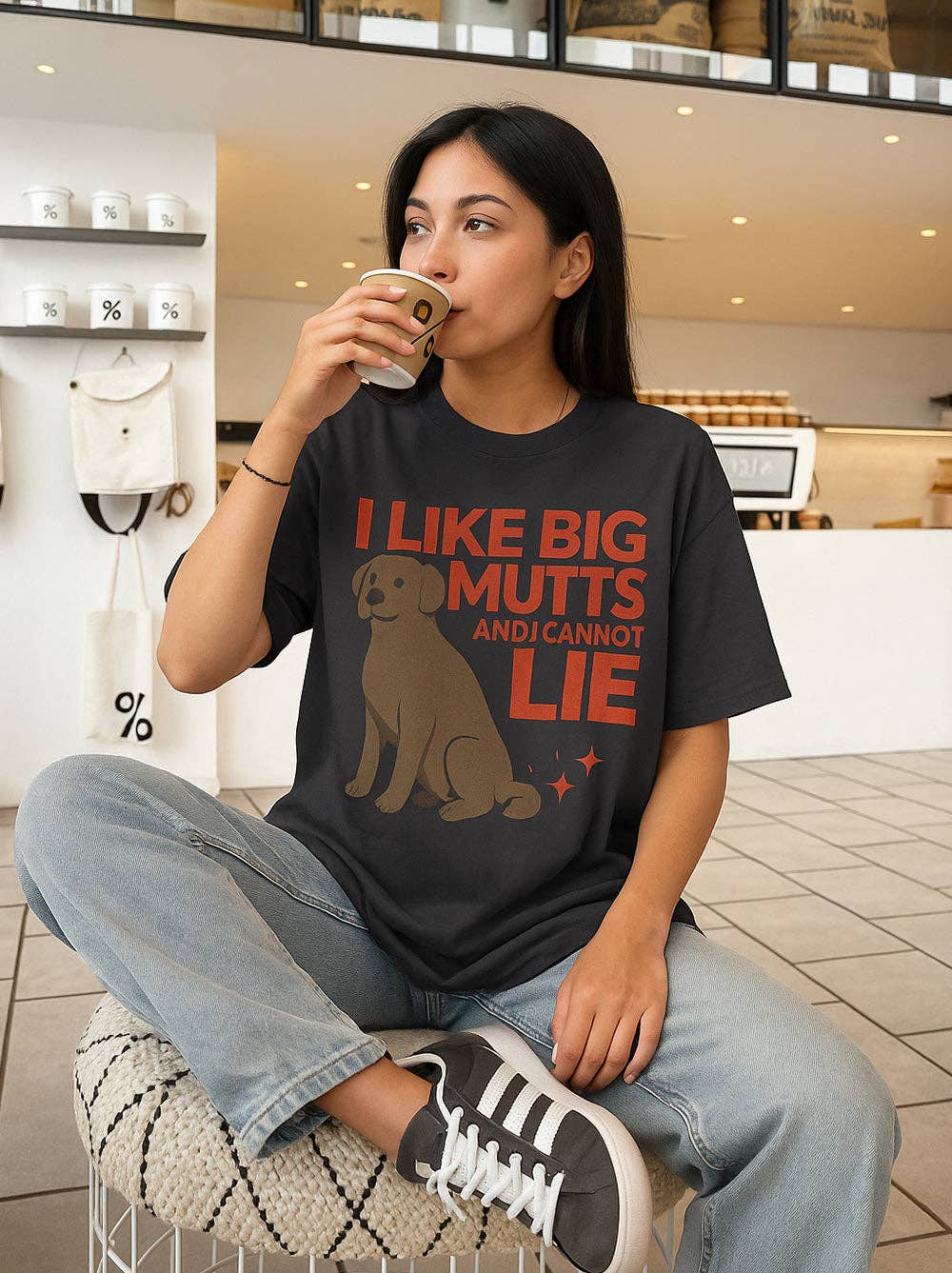 I Like Big Mutts Oversized Tee