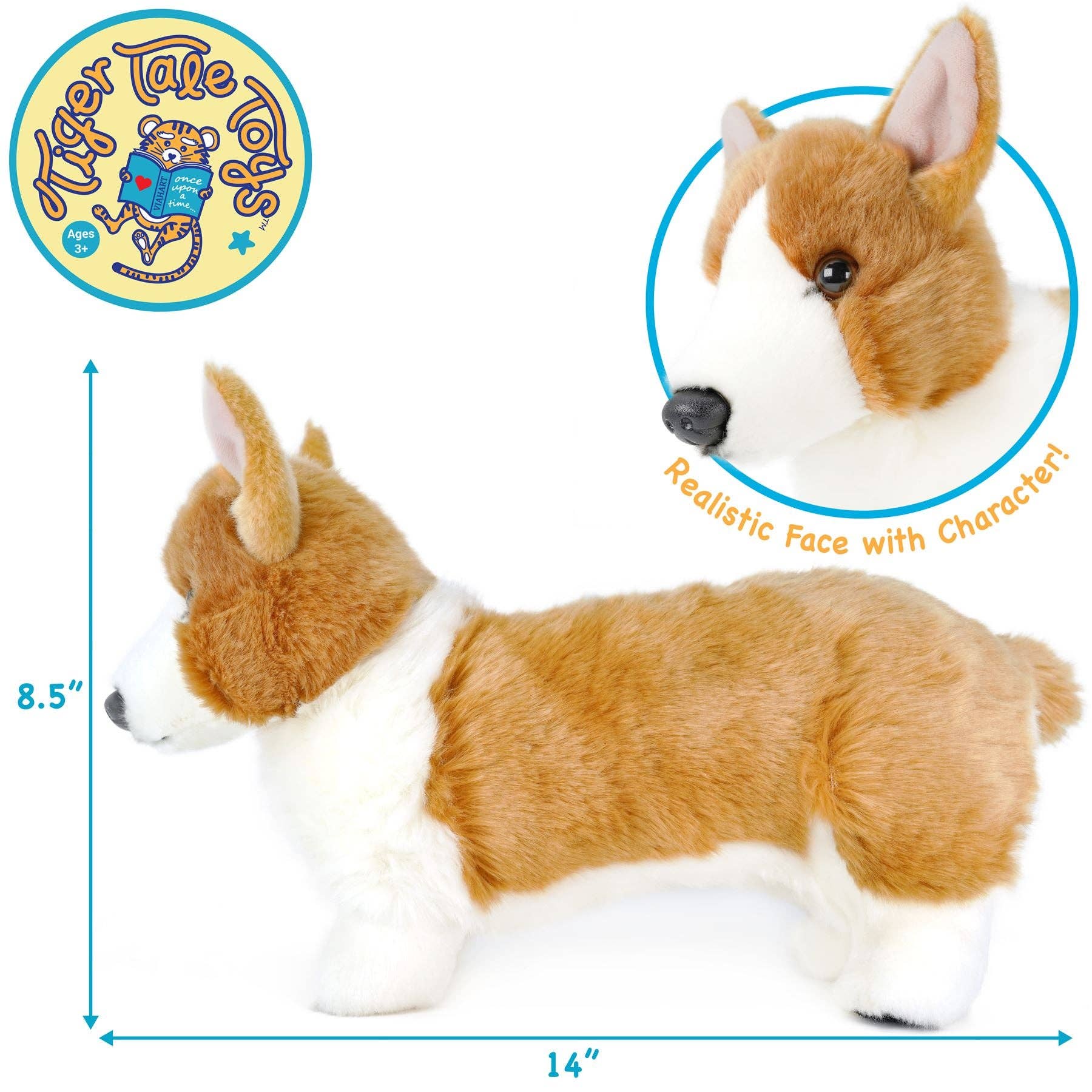 Carlotta the Corgi — 14" Stuffed Animal Plush