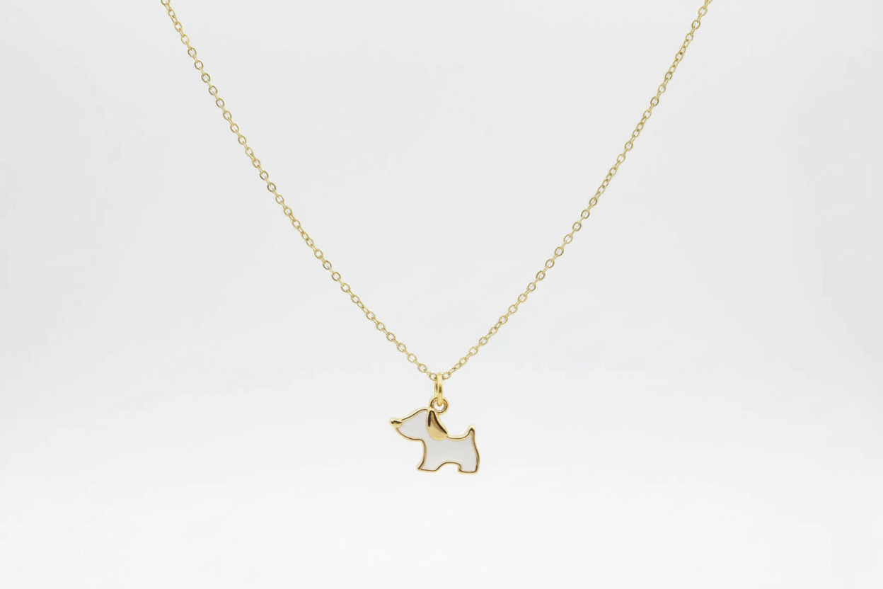 Wonderful Dog Silhouette Necklace