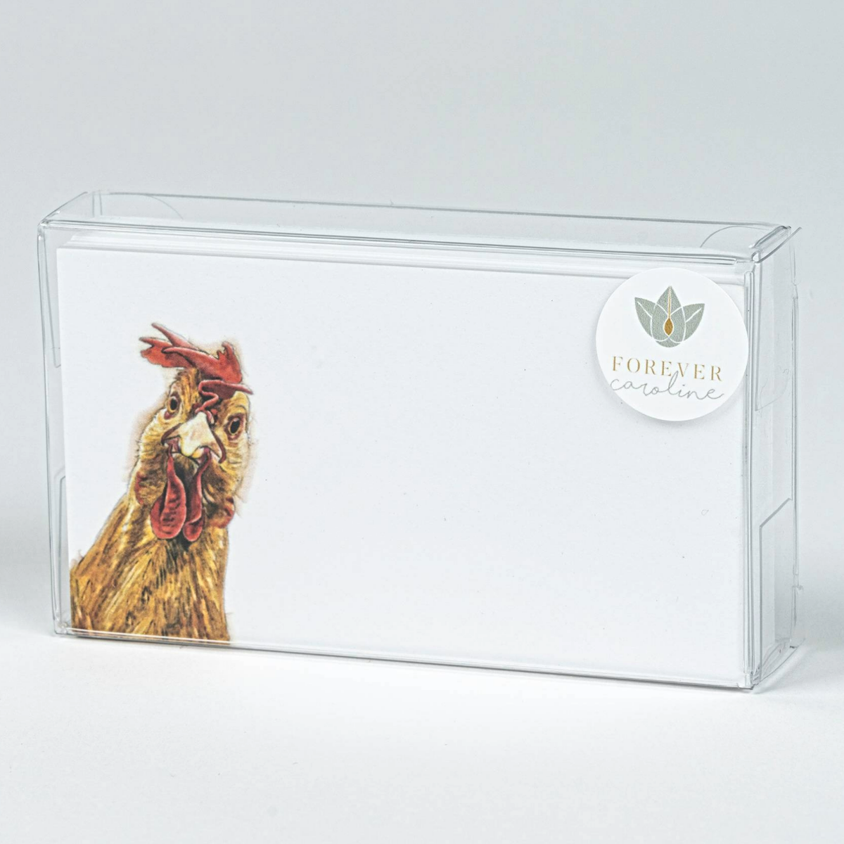 Chicken & Rooster Tiny Note Cards — Pack of 60