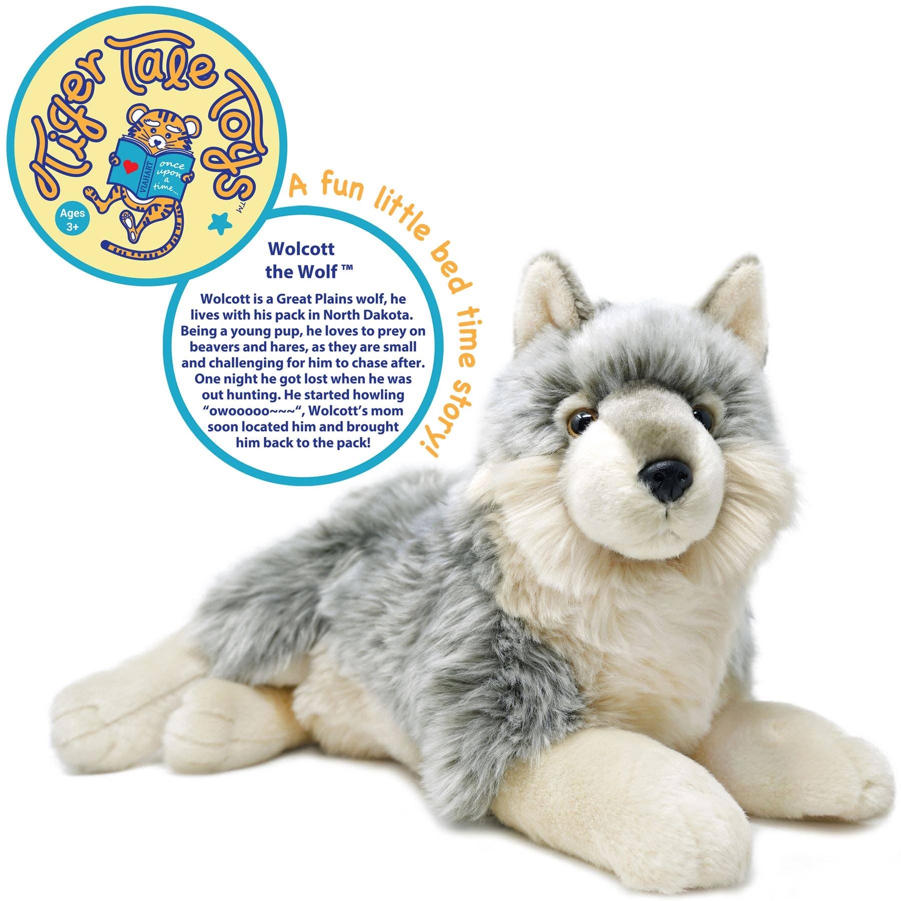 Whitaker the Wolf — 18" Stuffed Animal Plush