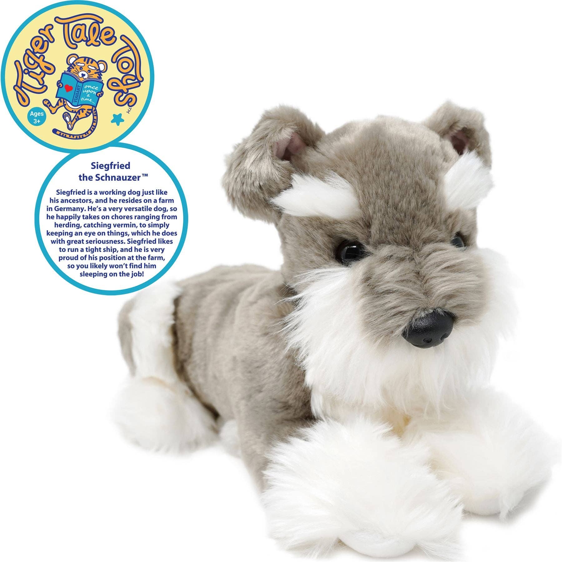 Siegfried the Schnauzer — 13" Stuffed Animal Plush