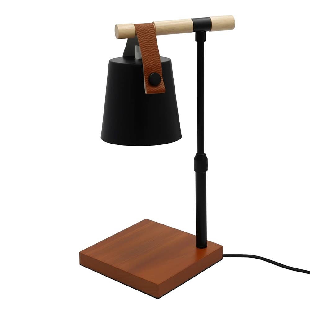Nordic Adjustable Candle Warmer Lamp: Black