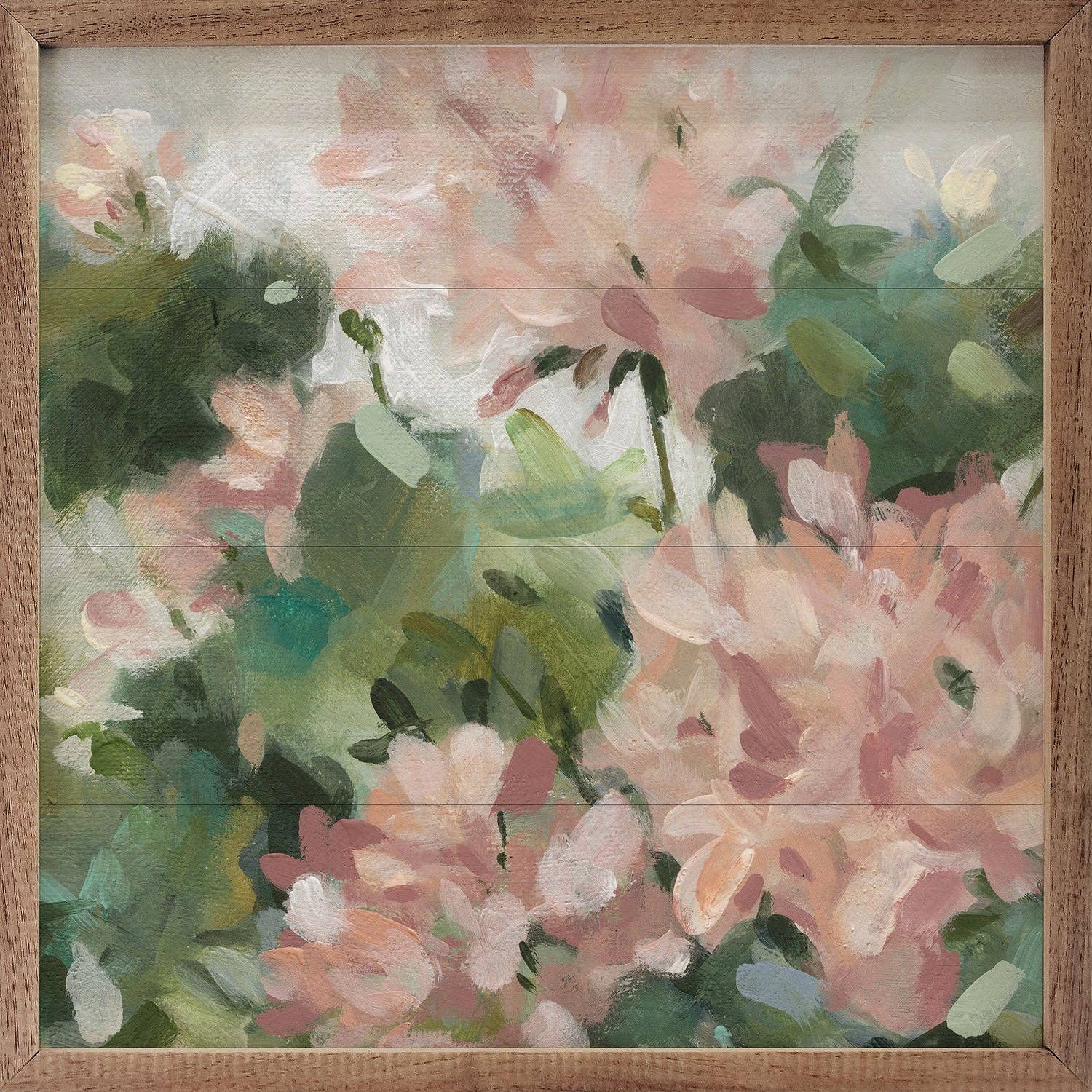 Geranium Garden by Carol Robinson — Framed Wall Art, 4x4