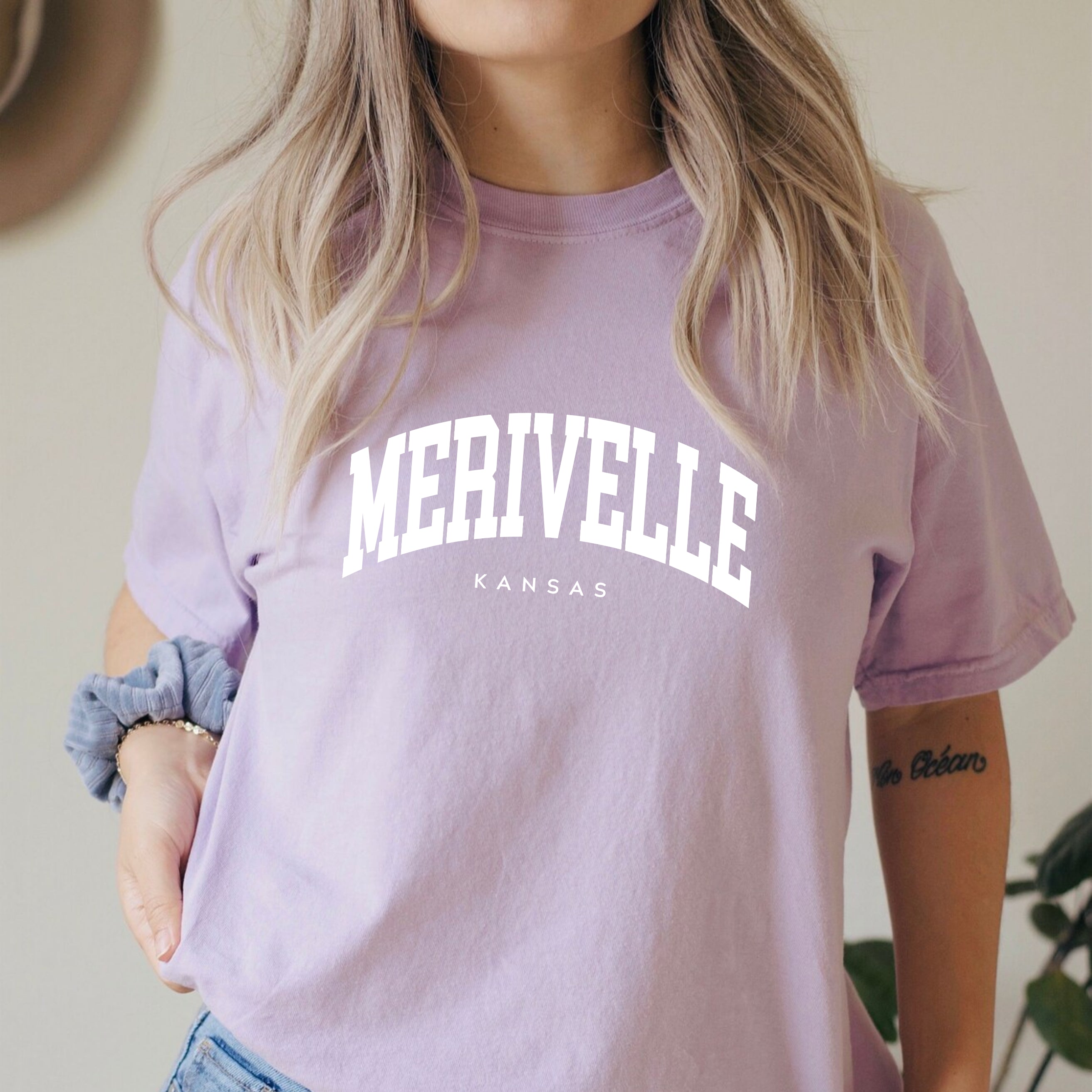 Merivelle Collegiate Vintage Color Story Tee