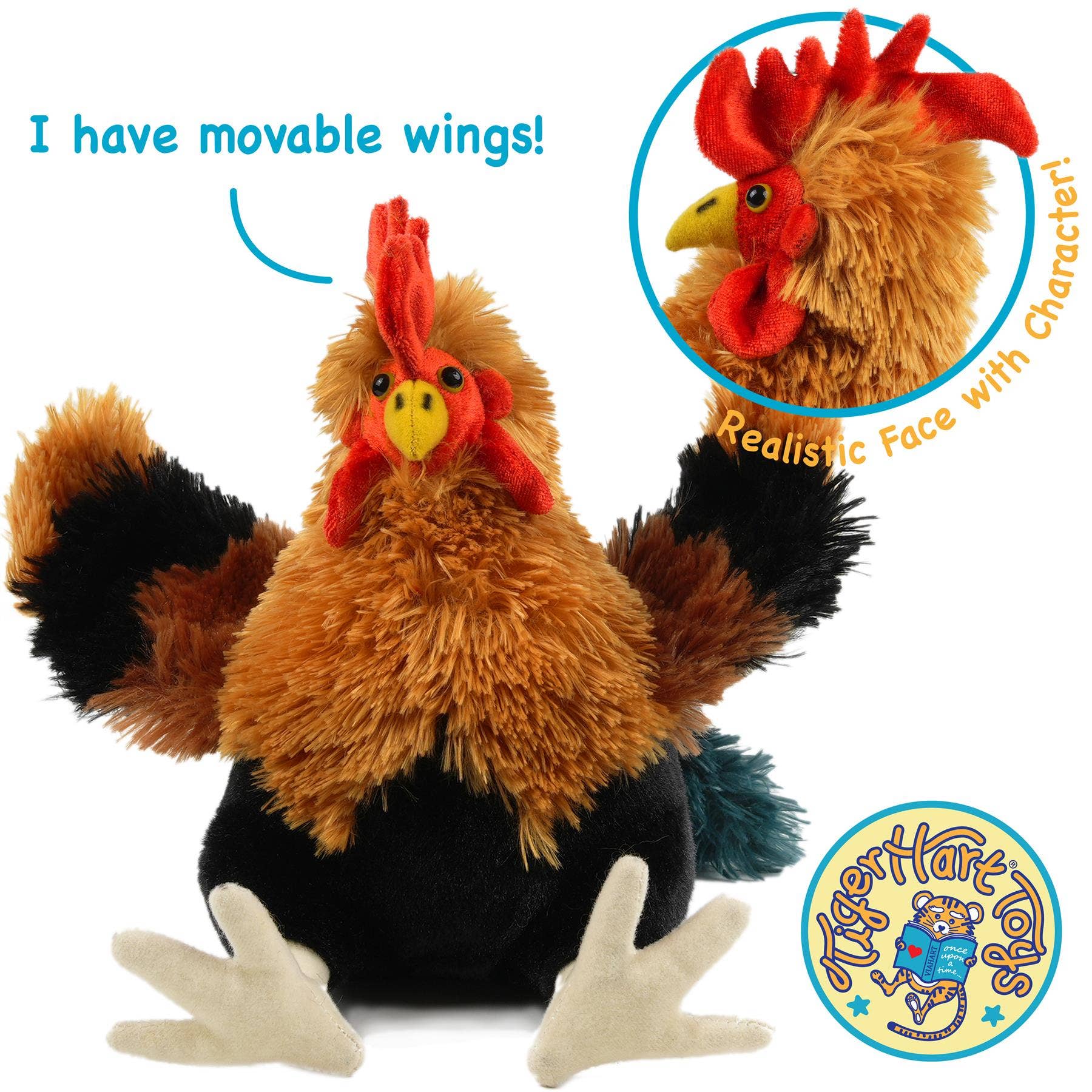 Riley the Rooster — 8" Stuffed Animal Plush