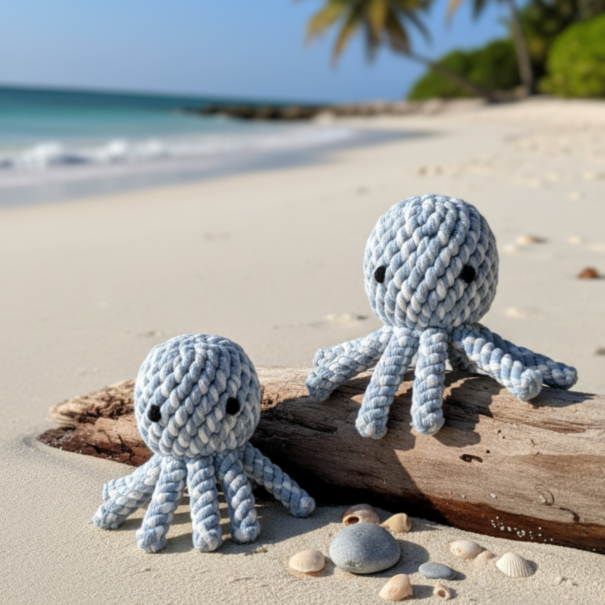 Kai the Octopus Rope Toy — Handcrafted & Eco-Friendly