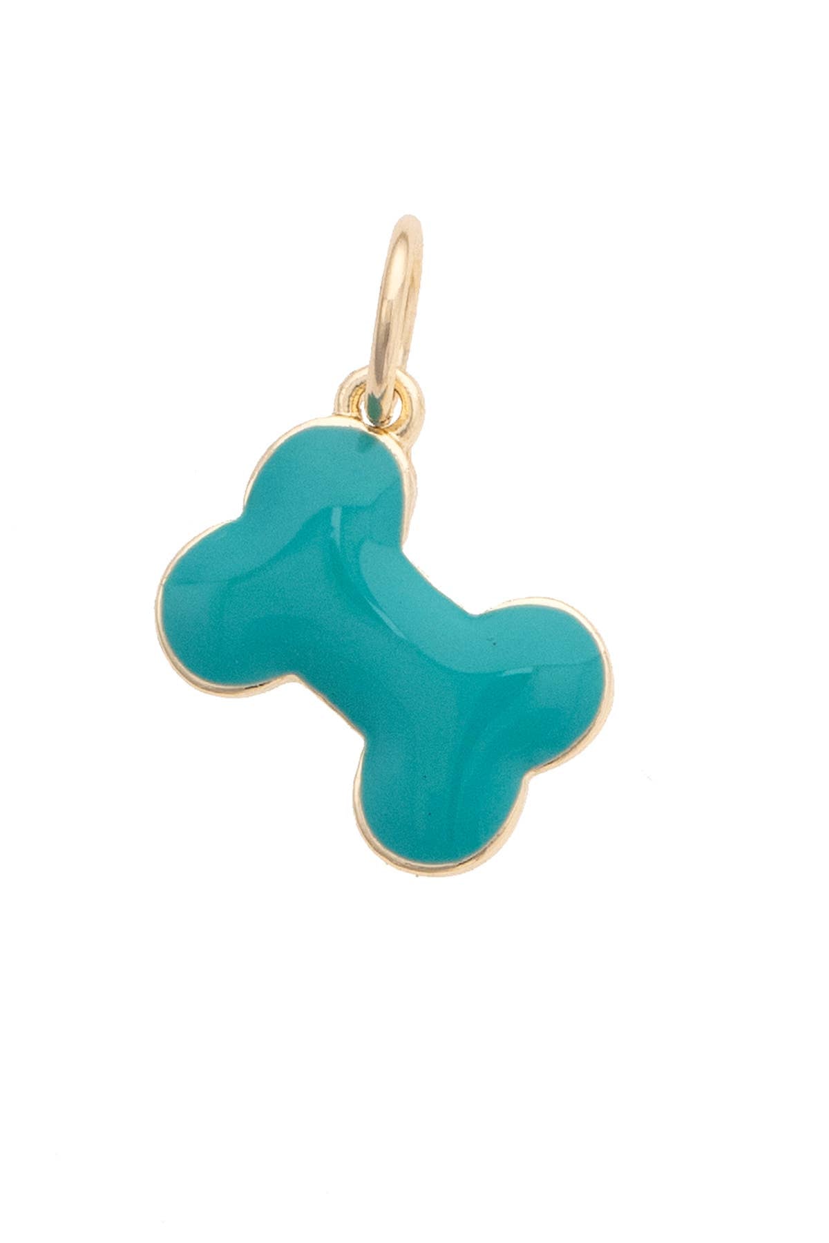 Dog Bone Charm In Blue