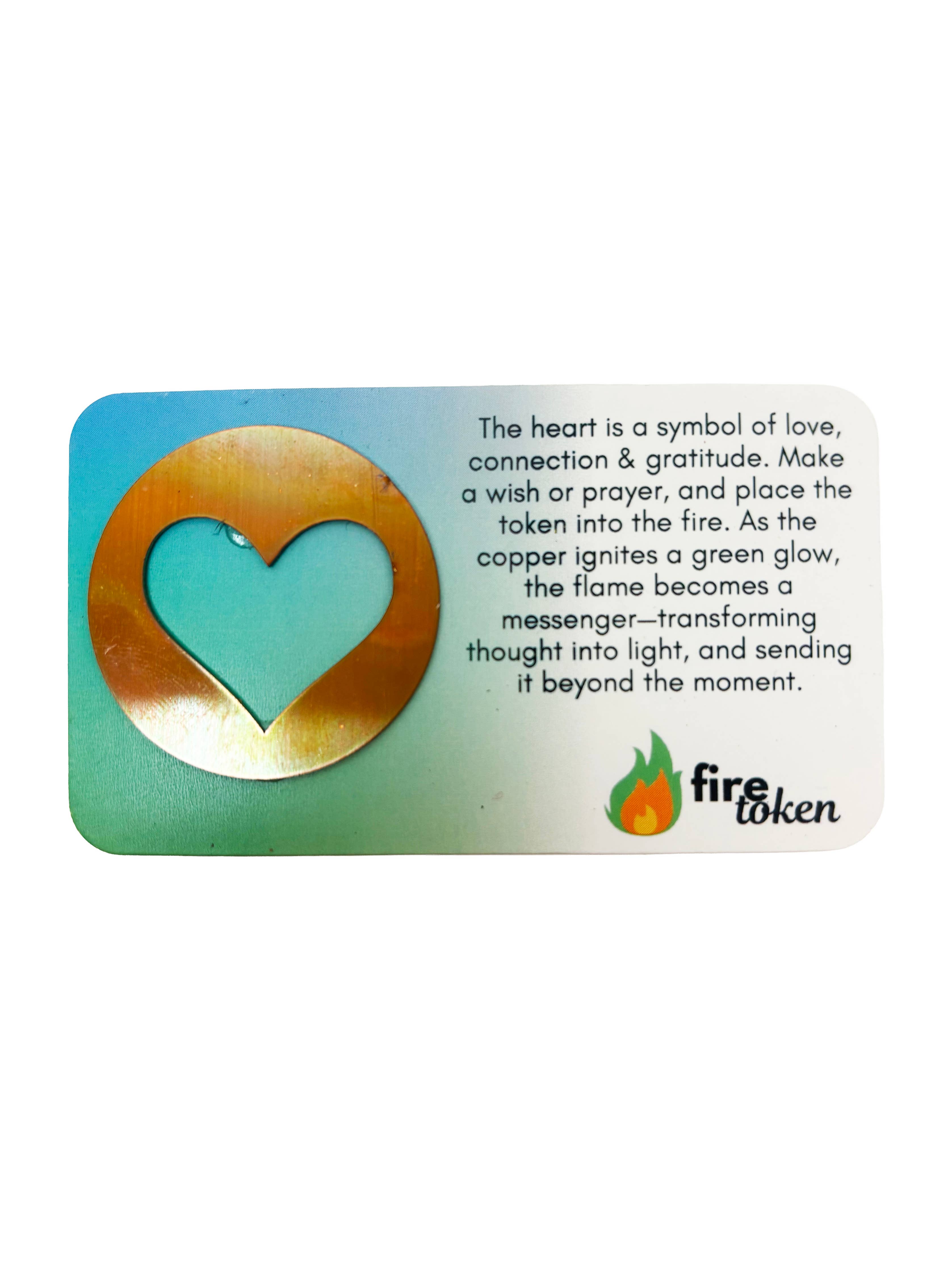 Heart Copper Fire Token
