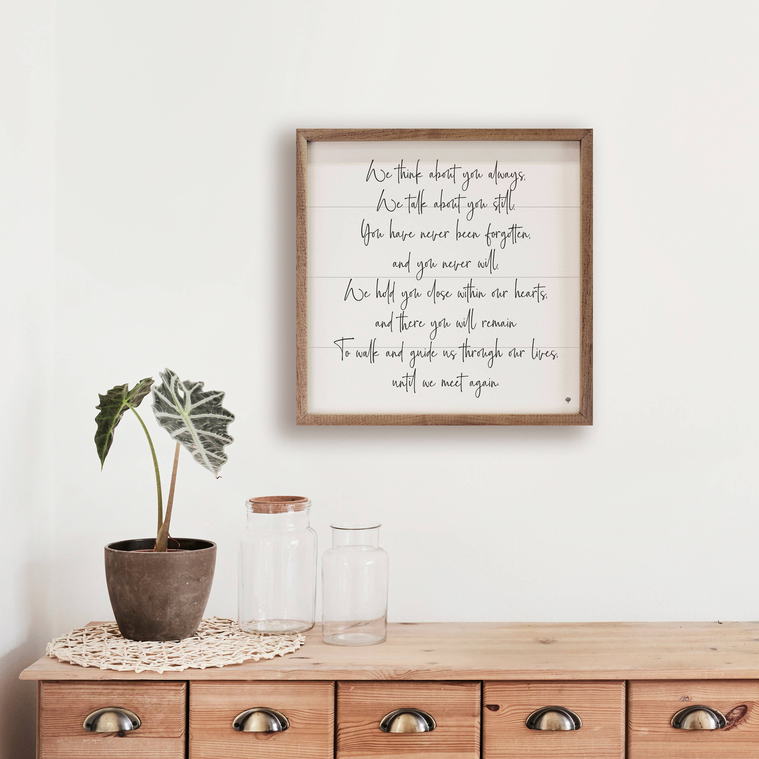 Until We Meet Again — Framed Memorial Art, 4x4