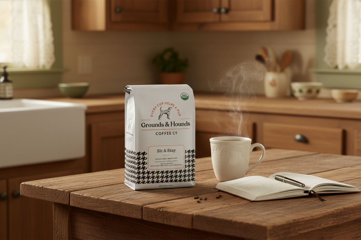 Sit & Stay Medium-Dark Roast by Grounds & Hounds