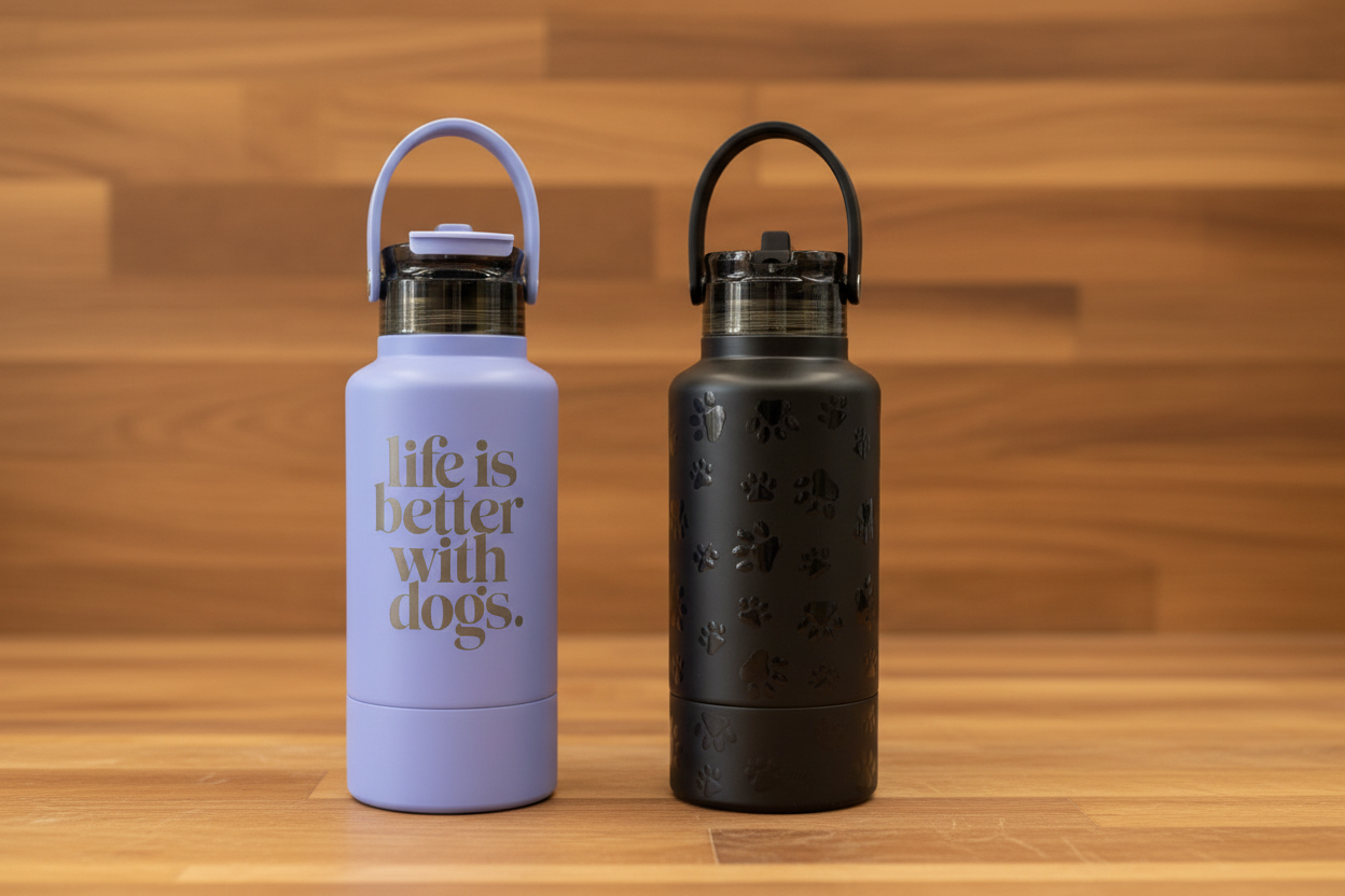 Wonderful Dogs Travel Companion Water Bottle & Bowl Set