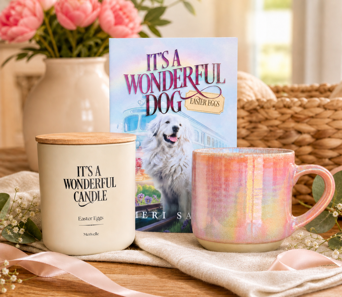 It's a Wonderful Dog: Read, Sip & Glow — Pet Sympathy Gift Bundle