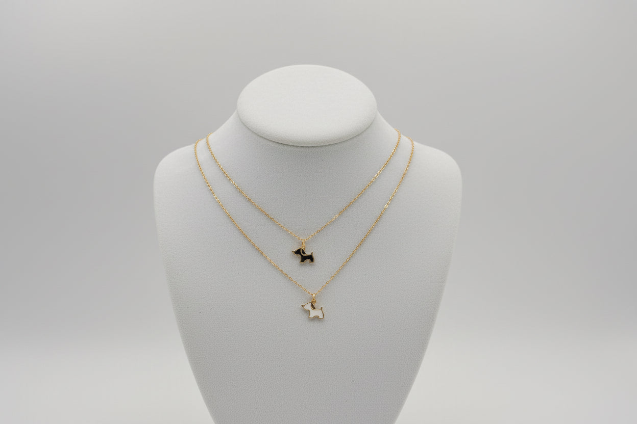 Wonderful Dog Silhouette Necklace