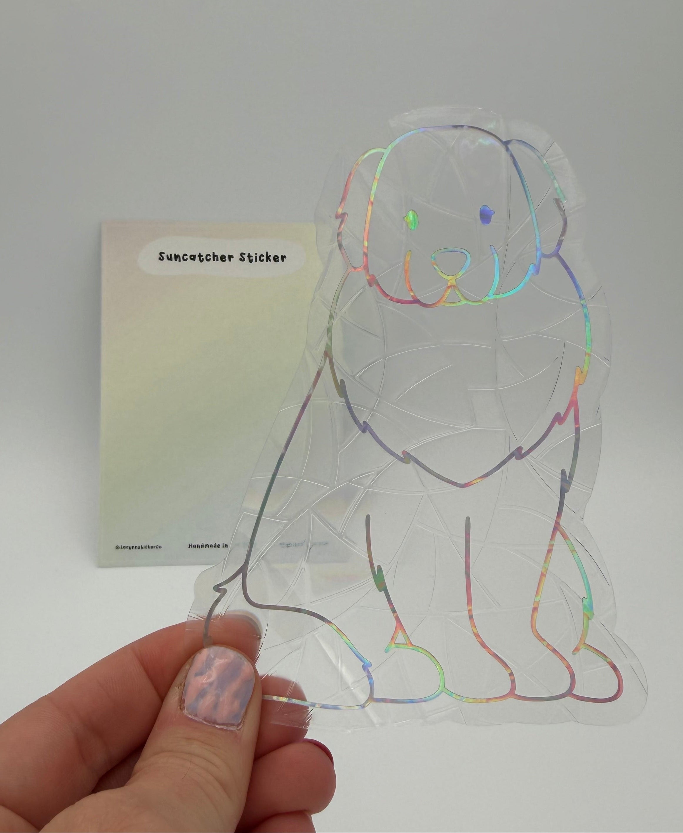 Great Pyrenees Sun Catcher Sticker Decal